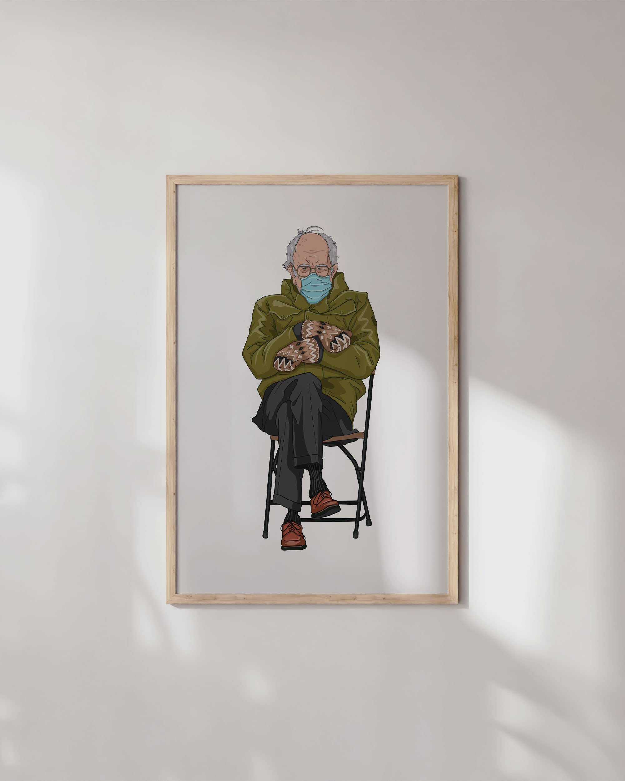 Haus And Hues Bernie Sanders Meme - Bernie Sanders Poster, Meme Posters, Meme Wall Art, Political Posters Bernie Sanders Mittens