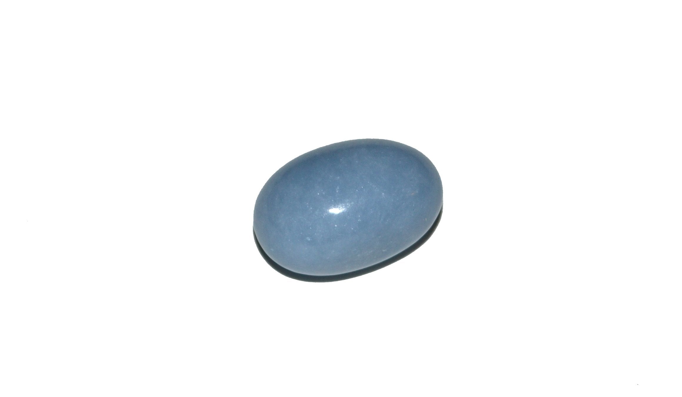 The Chrysalis Stone | Tumbled Stone | Angelite | Size 0.75    - 1.25    | 1 Pc | Crystals and Healing stones, Spiritual Gifts fo