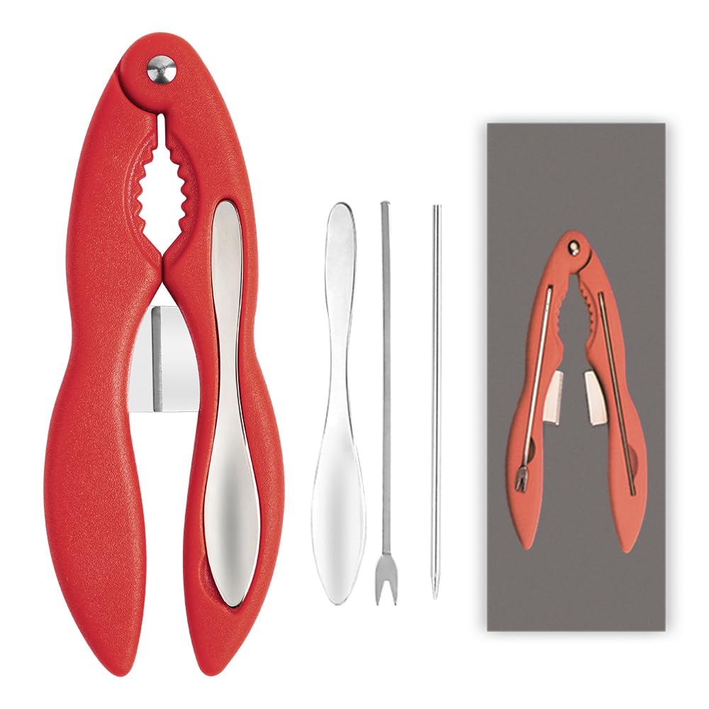 Adorambling Crab Crackers And Tools Multifunctional Crab Leg Crackers Efficient Lobster Crackers Sturdy Seafood Crackers And Too