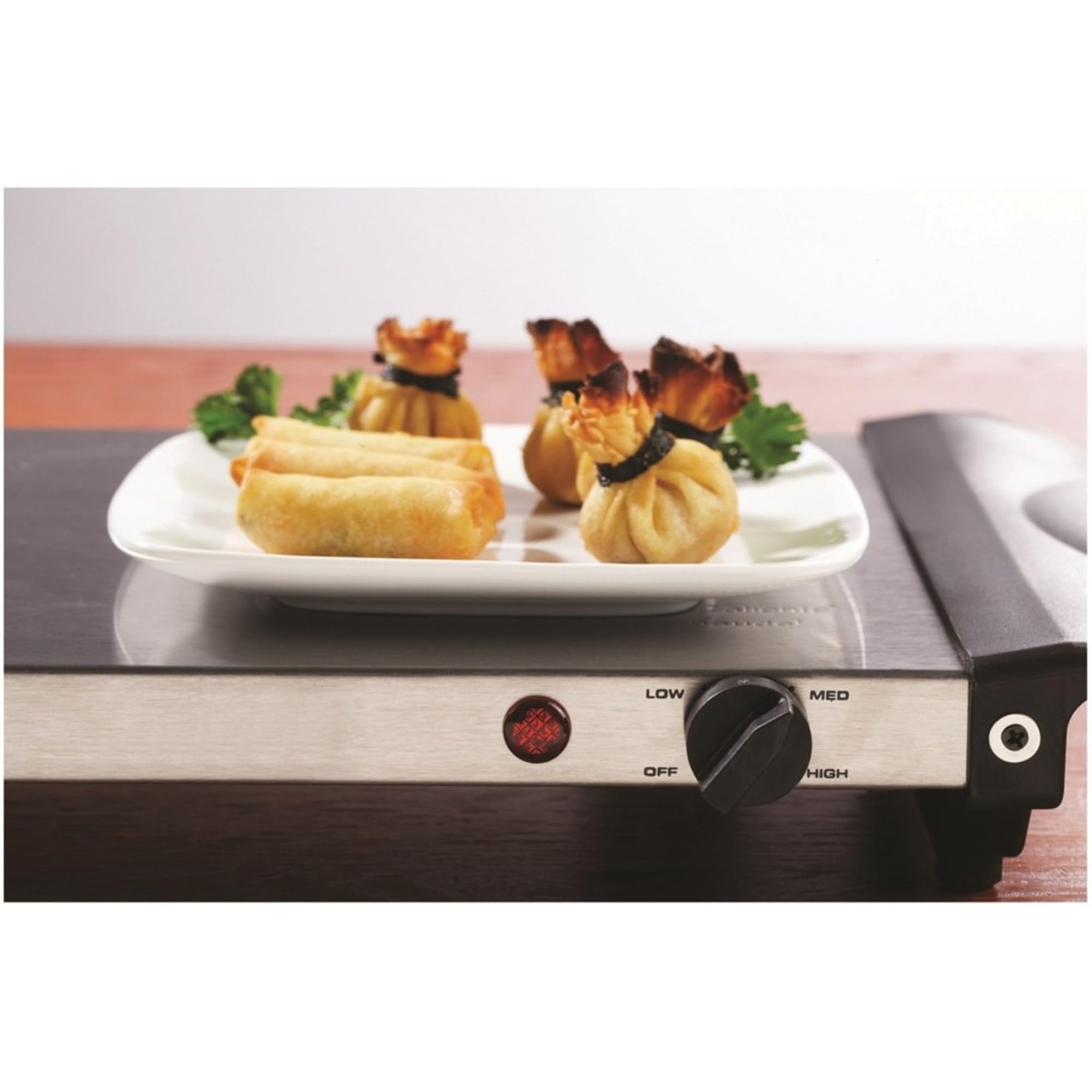 Brentwood Bf-315 Buffet Server And Warming Tray 3 Pan, 4.5-Quart, Stainless Steel