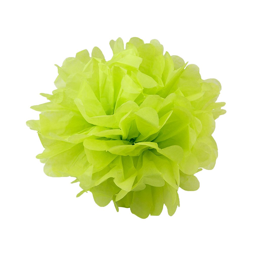 Wyzworks Set Of 8 (Assorted Green Color Pack) 8'' 12'' 14'' Diy Tissue Pom Poms Flower Party Decorations For Weddings, Birthday,