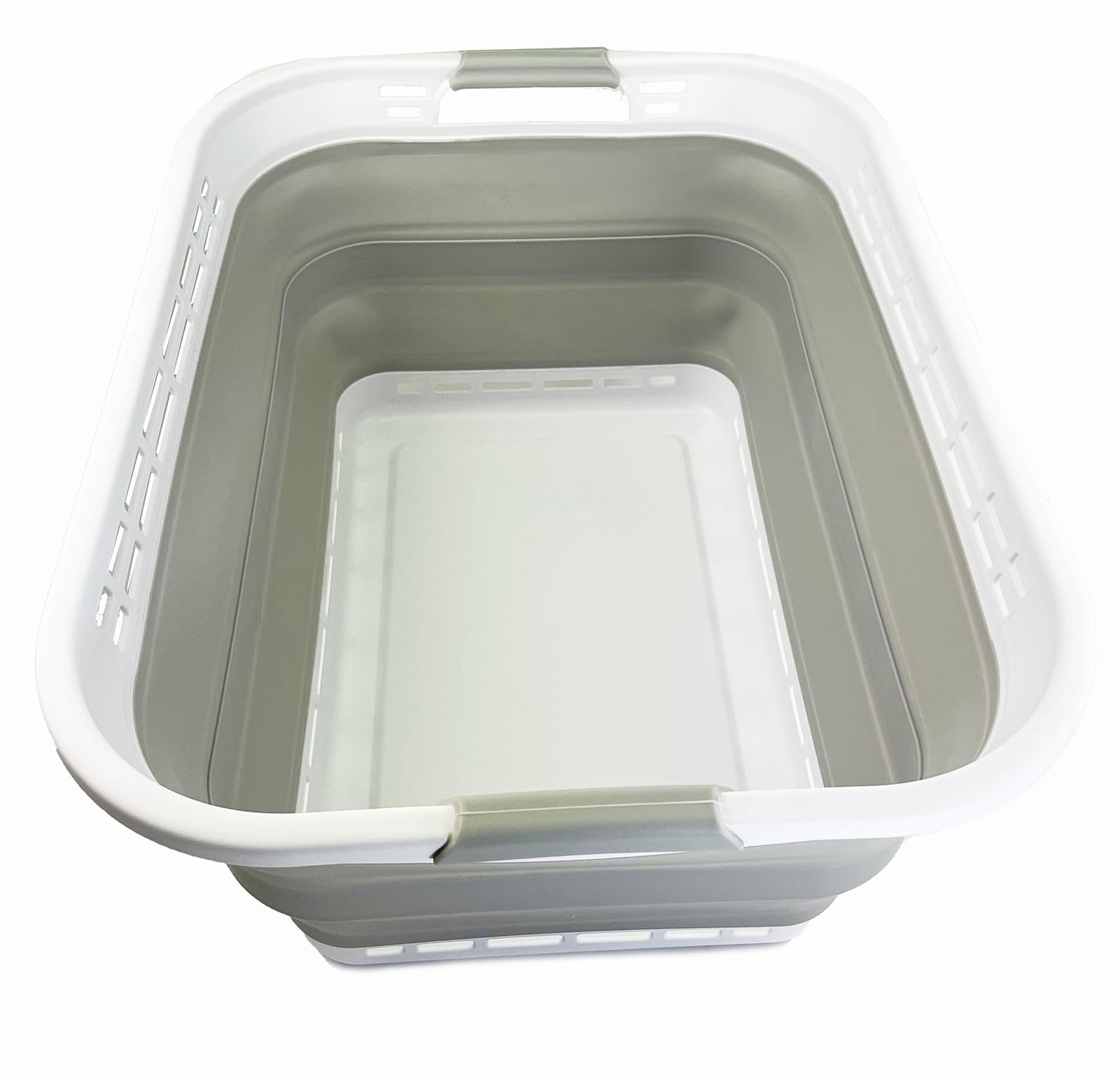 Sammart 42L (11 Gallons) Collapsible Plastic Laundry Hamper/Basket - Foldable Storage Container/Organizer - Portable Laundry Bas