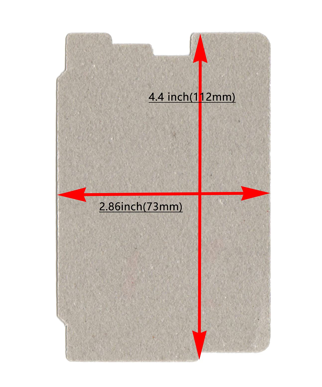 2 PCS Microwave Oven Parts Mica Slice Super Thick Heat Insulation Accessories Microwave Waveguide Cover/Mica for Sharp PCOVPB085MRP0