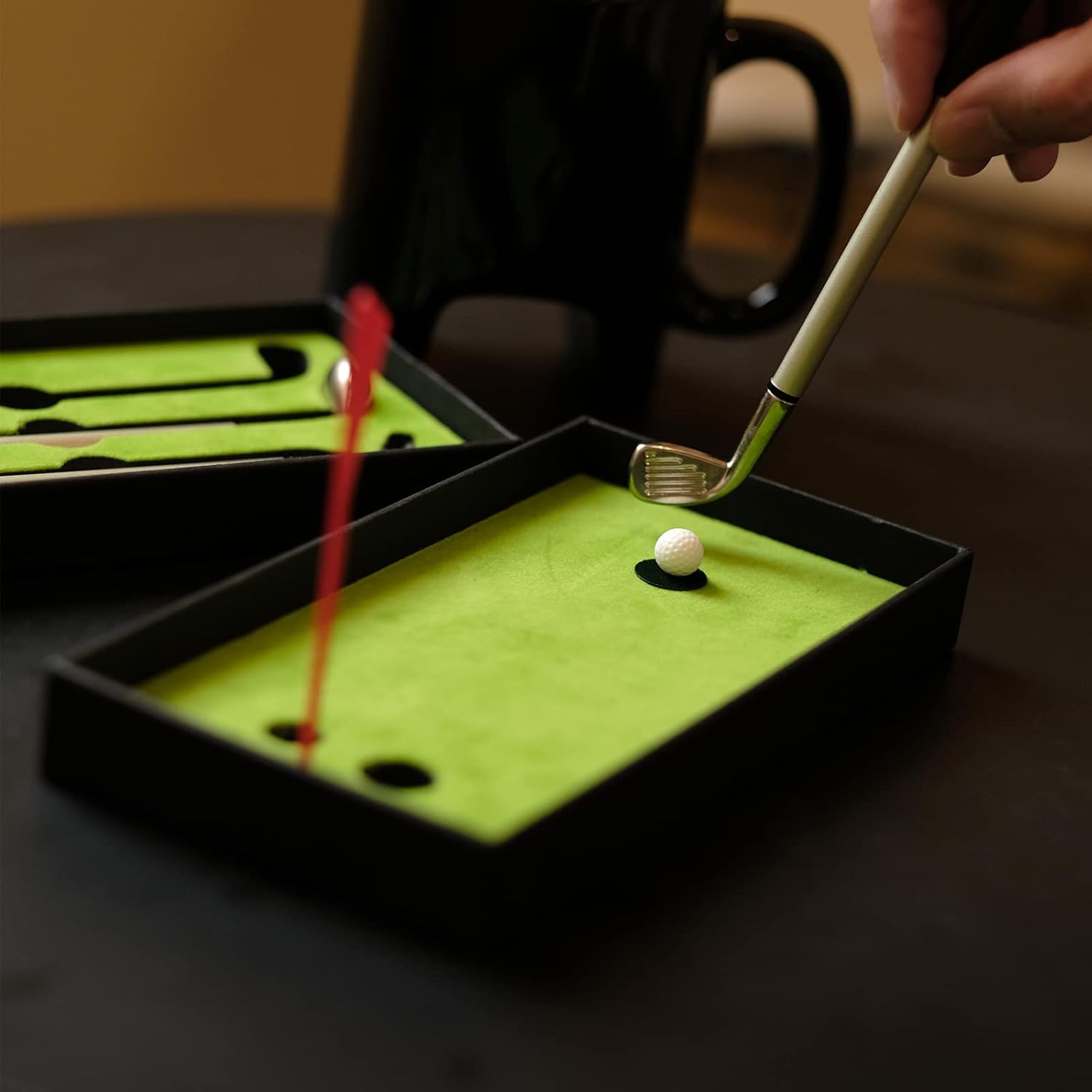 Golf Pen & Putter Mug Gift Set – Mini Golf Desk Game for Men