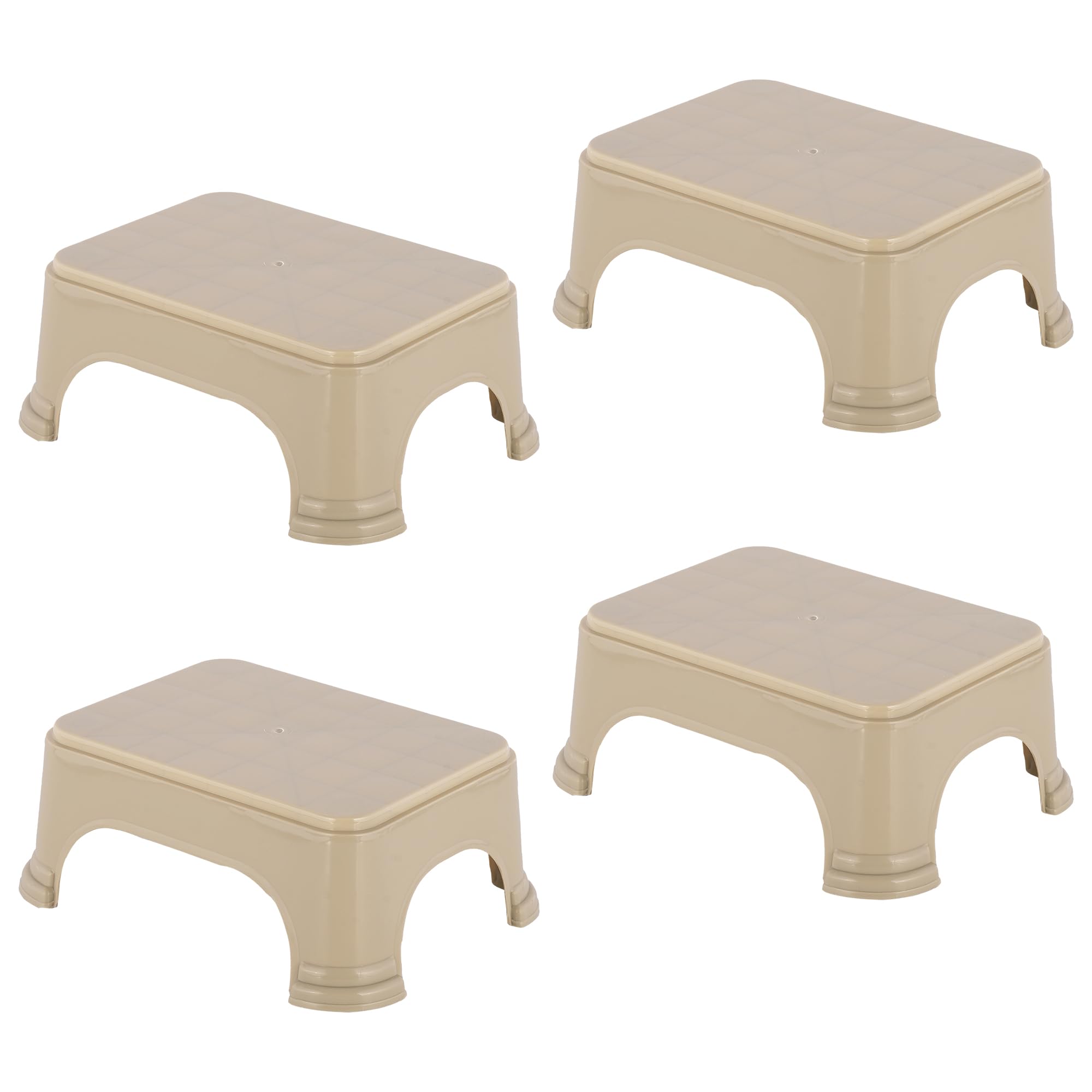 Kuber Industries Pack Of 4 Durable Bathroom Stool For Bathing | Comfortable Indoor Machiya For Sitting | Senior Citizens Bath St