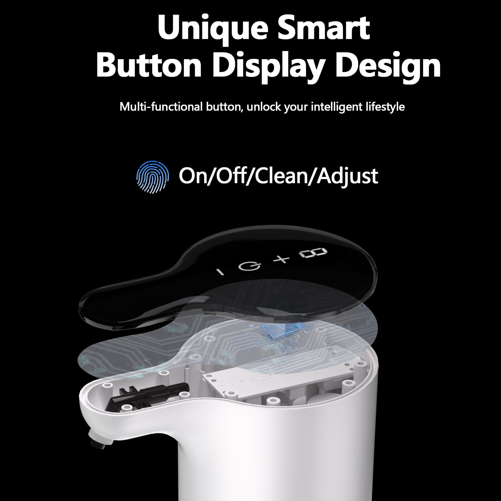 Yikhom Automatic Liquid Soap Dispenser With Auto Clean, 15.37 Oz Touchless Hand Soap Dispenser, 8 Volume Control For Gel & Liqui