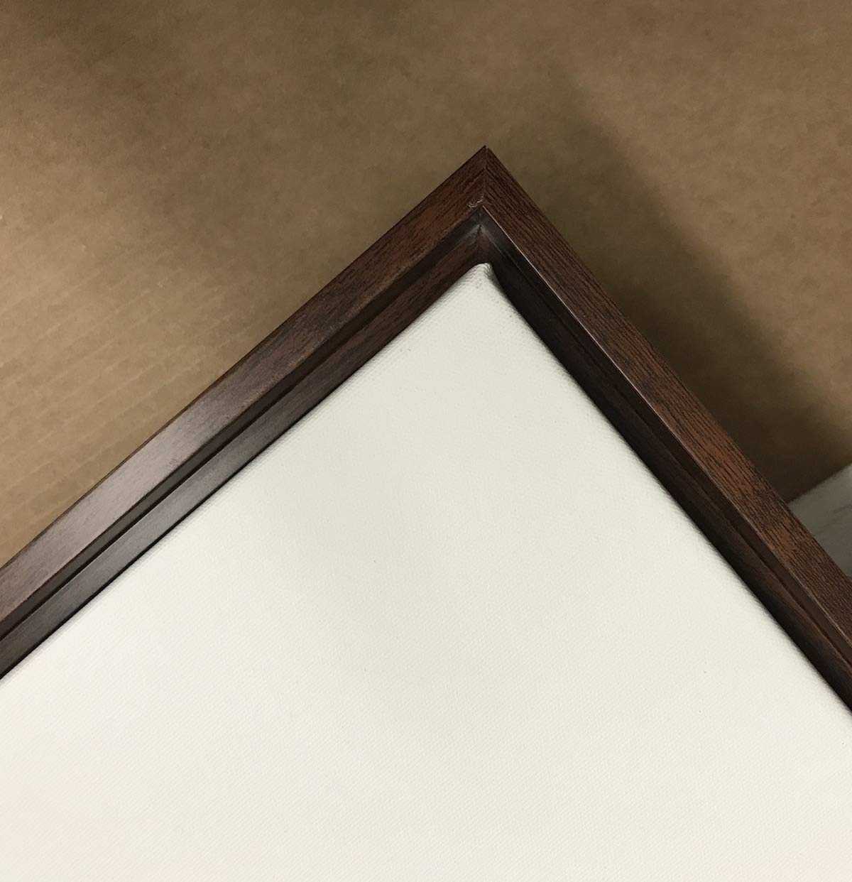 Canvas Floating Frame, Picture Wall Art Painting Frame For Finished Canvas Painting 1-1/4 Deep Picture Art Wall Decor. (Dark Bro
