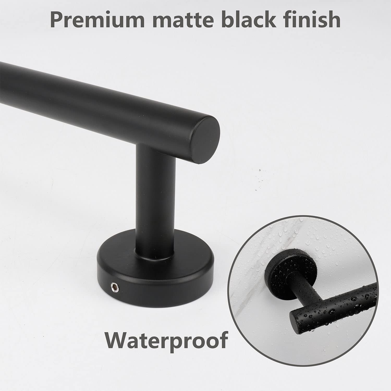 Tocten Bath Towel Bar - Thicken Sus304 Stainless Steel Bathroom Towel Holder, Towel Rod For Bathroom Heavy Duty Wall Mounted Tow
