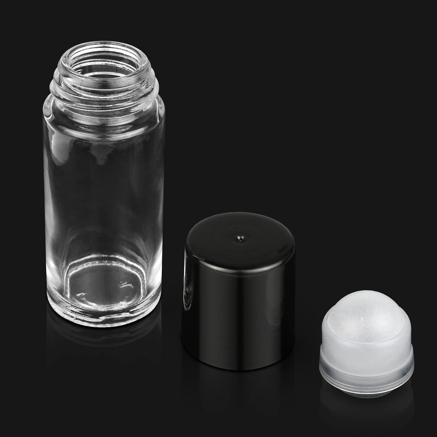 5 Pack Diy Deodorant Containers Empty Glass Deodorant Bottles Refillable Roll On Bottles For Essential Oil Perfumes Sunscreen Mo