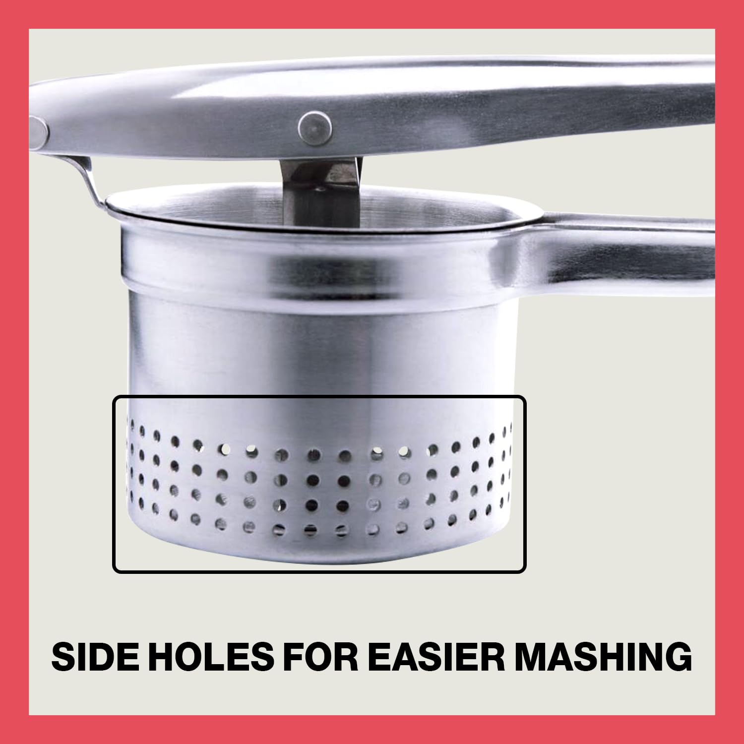 Beast Canteen Potato Ricer - Ricer For Mashed Potatoes, Made Of 18/8 Stainless Steel, Make Fluffy Smooth Mashed Potatoes & Rice