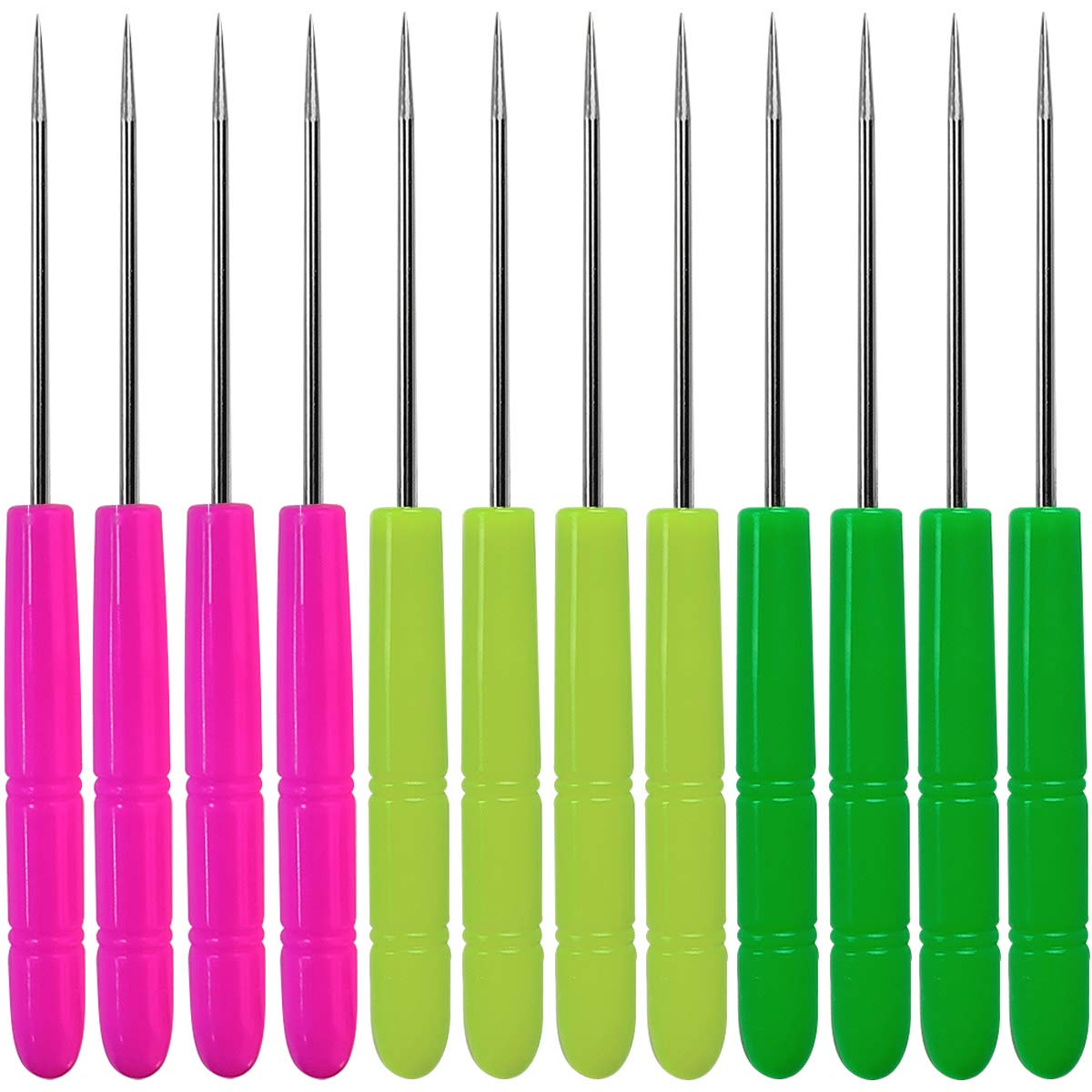 12 Pcs Sugar Stir Needle Scriber Needle Biscuit Icing Pin Diy Baking Pin Stainless Steel Pin Icing Sugarcraft Cake Decorating Ne