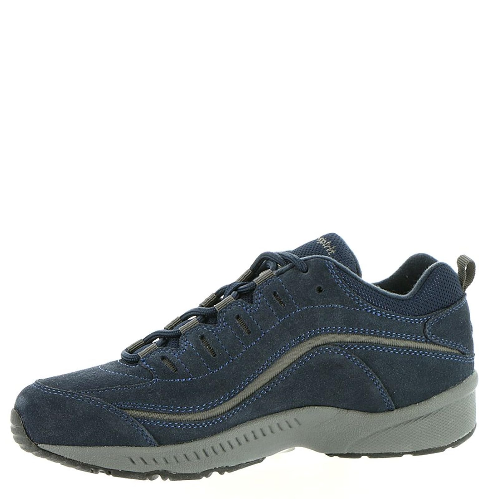 Easy Spirit Womens Romy Sneaker, Navy Suede 420, 65