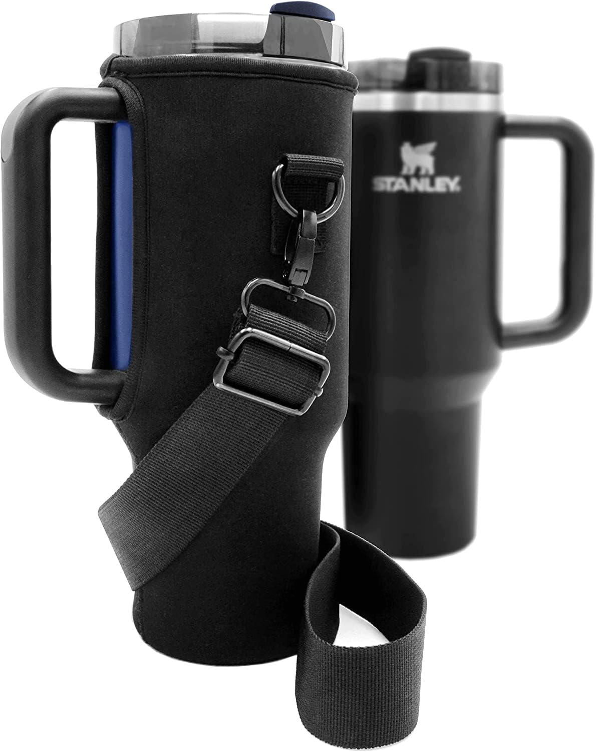 Fitted Sling Bag For Stanley 40 Oz Tumbler With Handle, Protective Sleeve Replacement Cover With Shoulder Strap, 40Oz Adventure