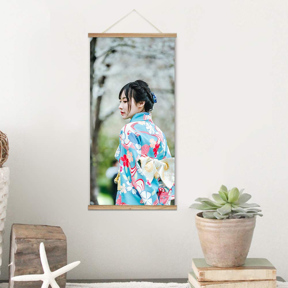 Bestdeal Depot Poster Hanger Frame With Your Photos, Custom Poster Prints Wall Art For Living Room, Bedroom Wooden Framed Magnet