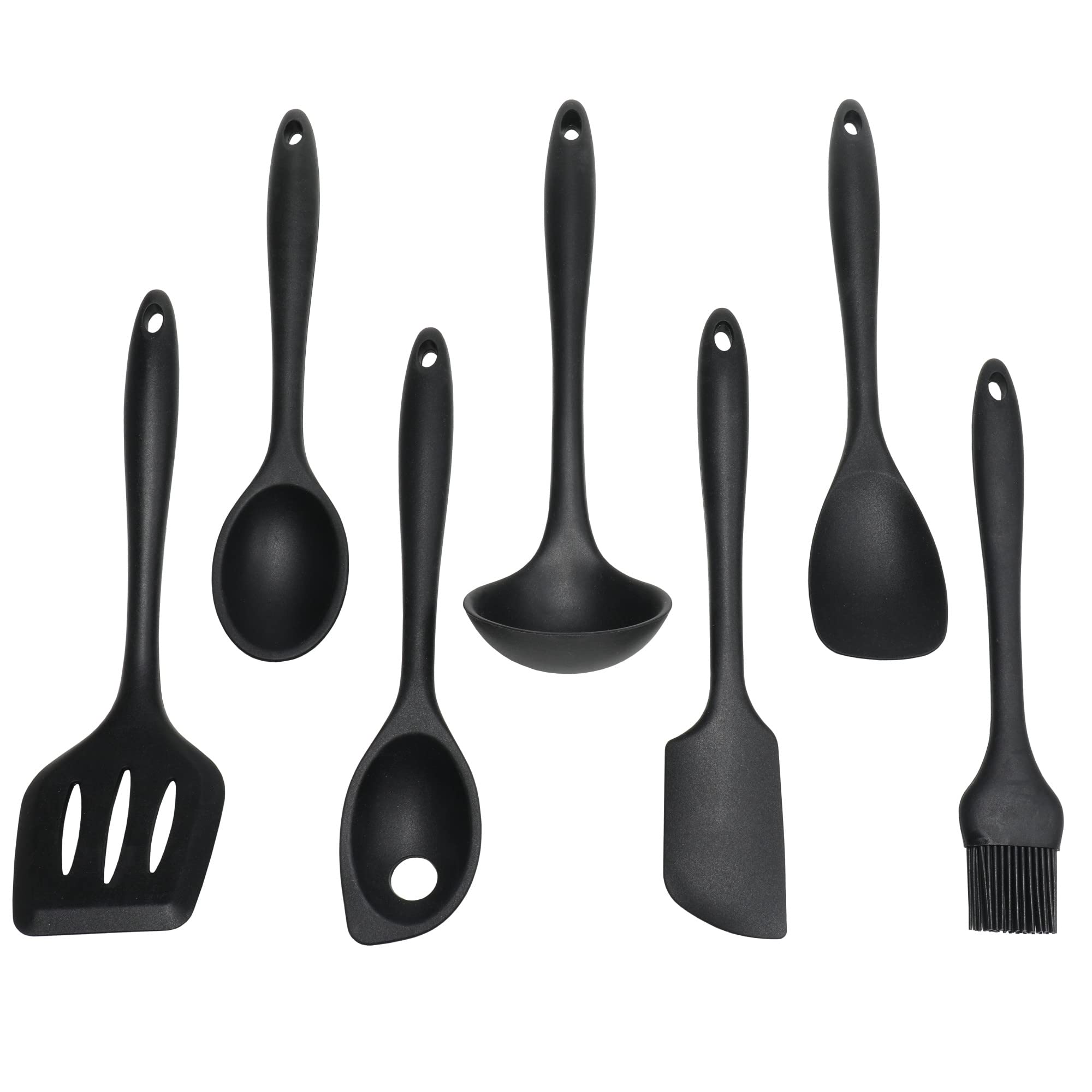Chef Craft Premium Silicone Cooking Ladle  11.25 inch  Black