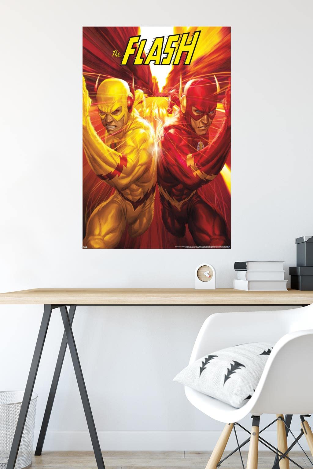 Trends International Dc Comics - The Flash And The Reverse Flash - Race Wall Poster, 22.375'' X 34'', Unframed Version