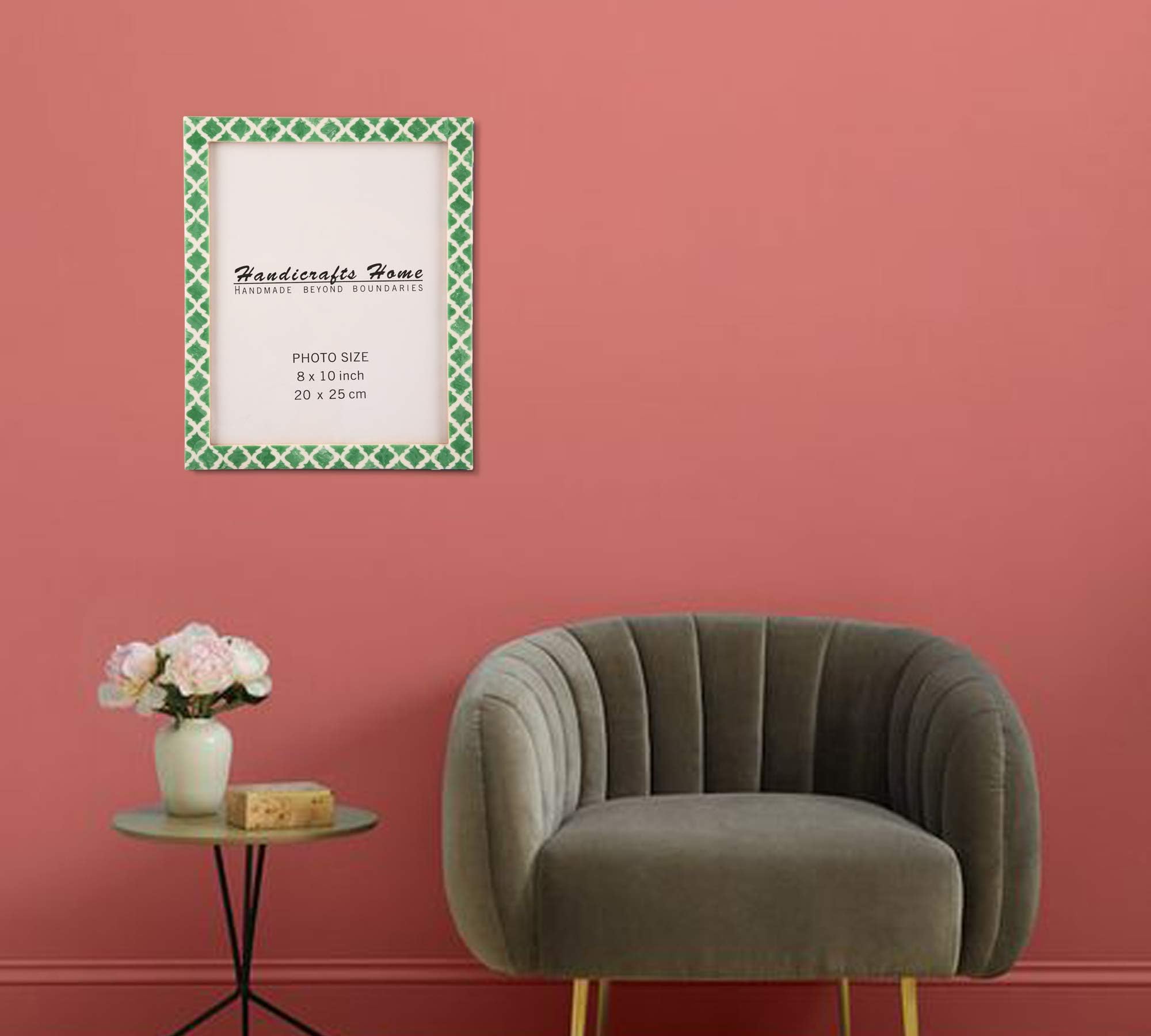 Handicrafts Home 8x10 Picture Frames Pack of 2 - Casablanca Collection Handcrafted Photo Frames, Perfect for Wall & Tabletop Dis