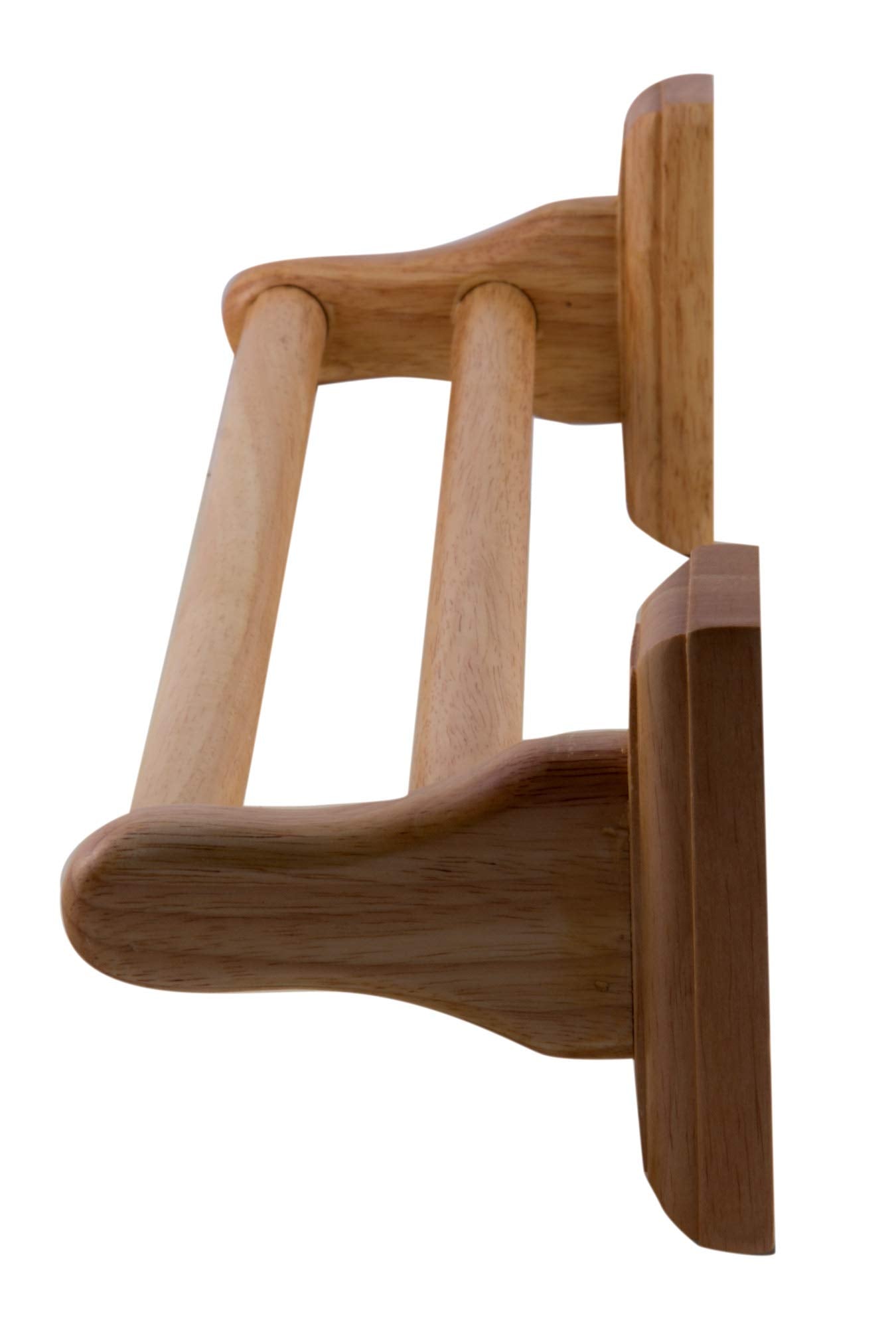 Alfi Brand Ab5505 24 Double Rack Wooden Towel Bar Bathroom Accessory, Natural Wood