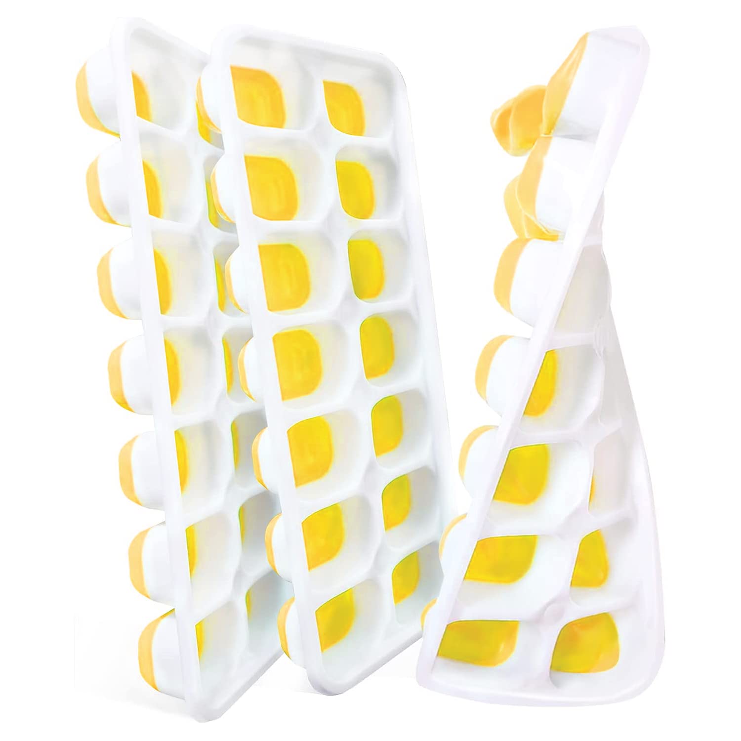 Vehhe Silicone Ice Mold, Ice Cube Tray Silicone Coffee, Ice Cube Tray Food Grade Material, Ice Trays For Freezer, Stackable Ice