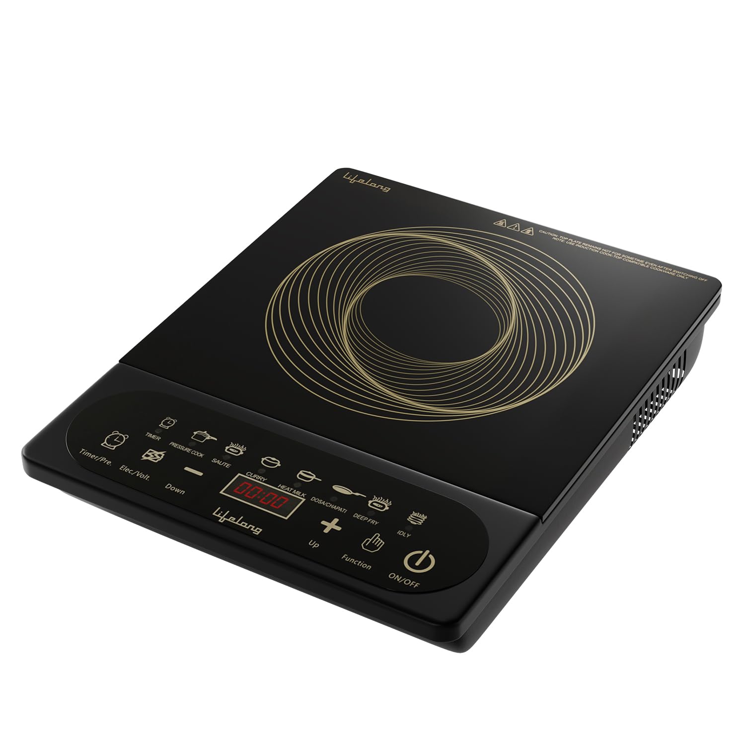 Lifelong 2100 Watt Induction Stove With Touch Panel  Electric Induction With 7 Preset Indian Menu Options  Auto ShutOff & Tem