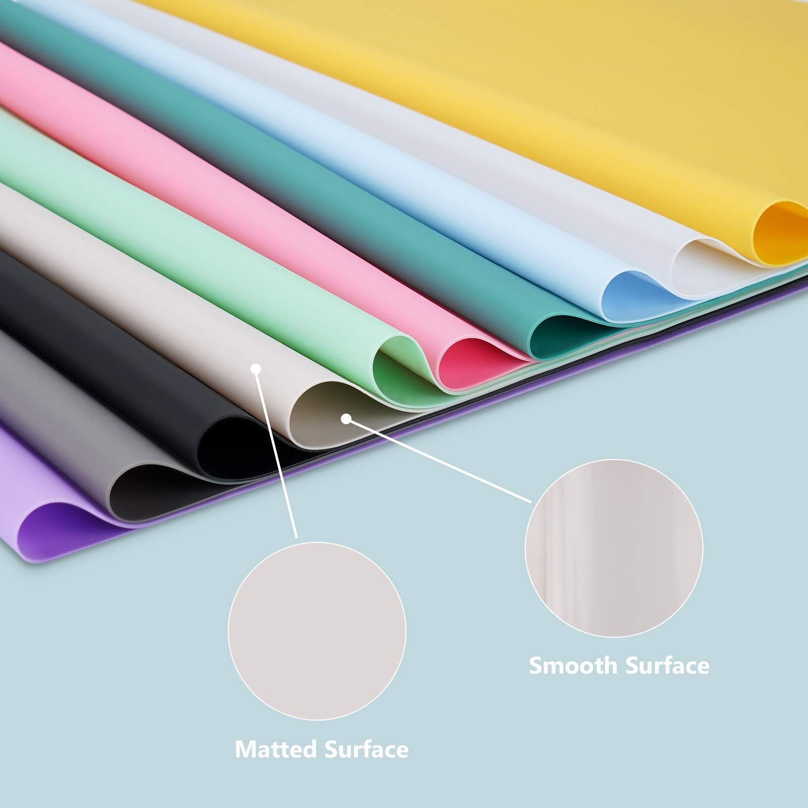 Silicone Mats for Kitchen Counter  Large Silicone Countertop Protector 25'' by 17''  Nonskid Heat Resistant Desk Saver Pad  Multipurpose Mat  Placemat  Black