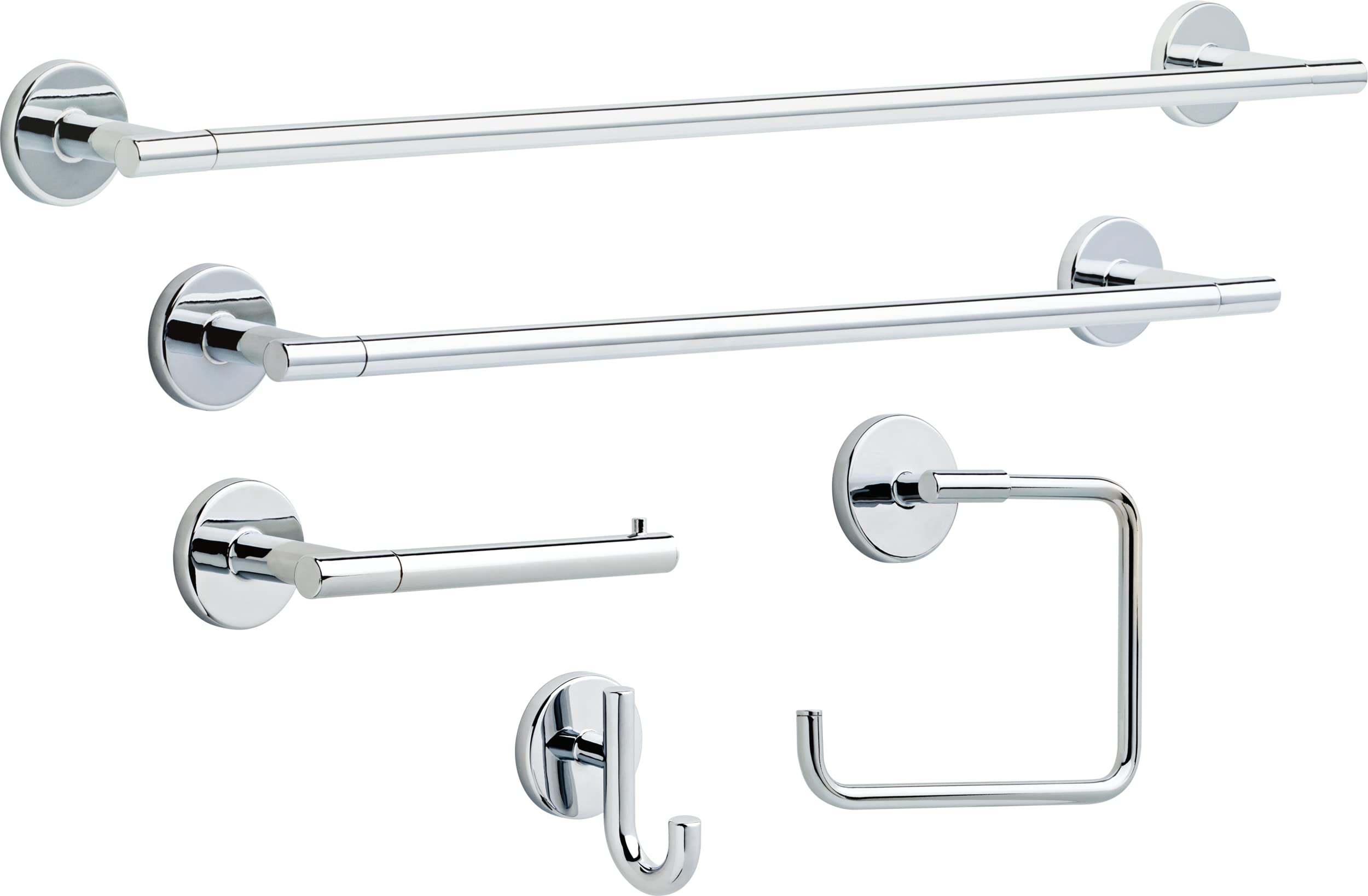 Delta Faucet 75950 Trinsic Toilet Paper Holder, 3.31 X 7 X 3.31 Inches, Chrome