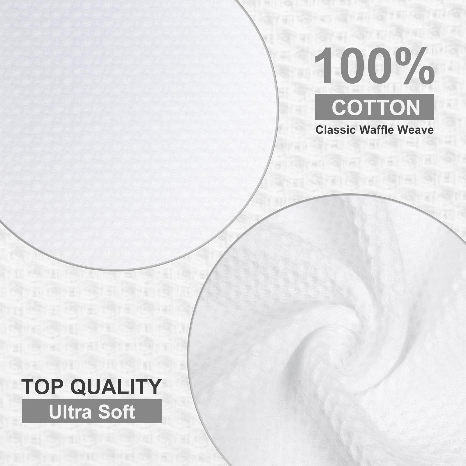 Homaxy 100% Cotton Dish Cloths, 8 Pack - 12 X 12 Inches, Waffle Weave Super Soft And Absorbent Dish Towels Quick Drying Dishclot