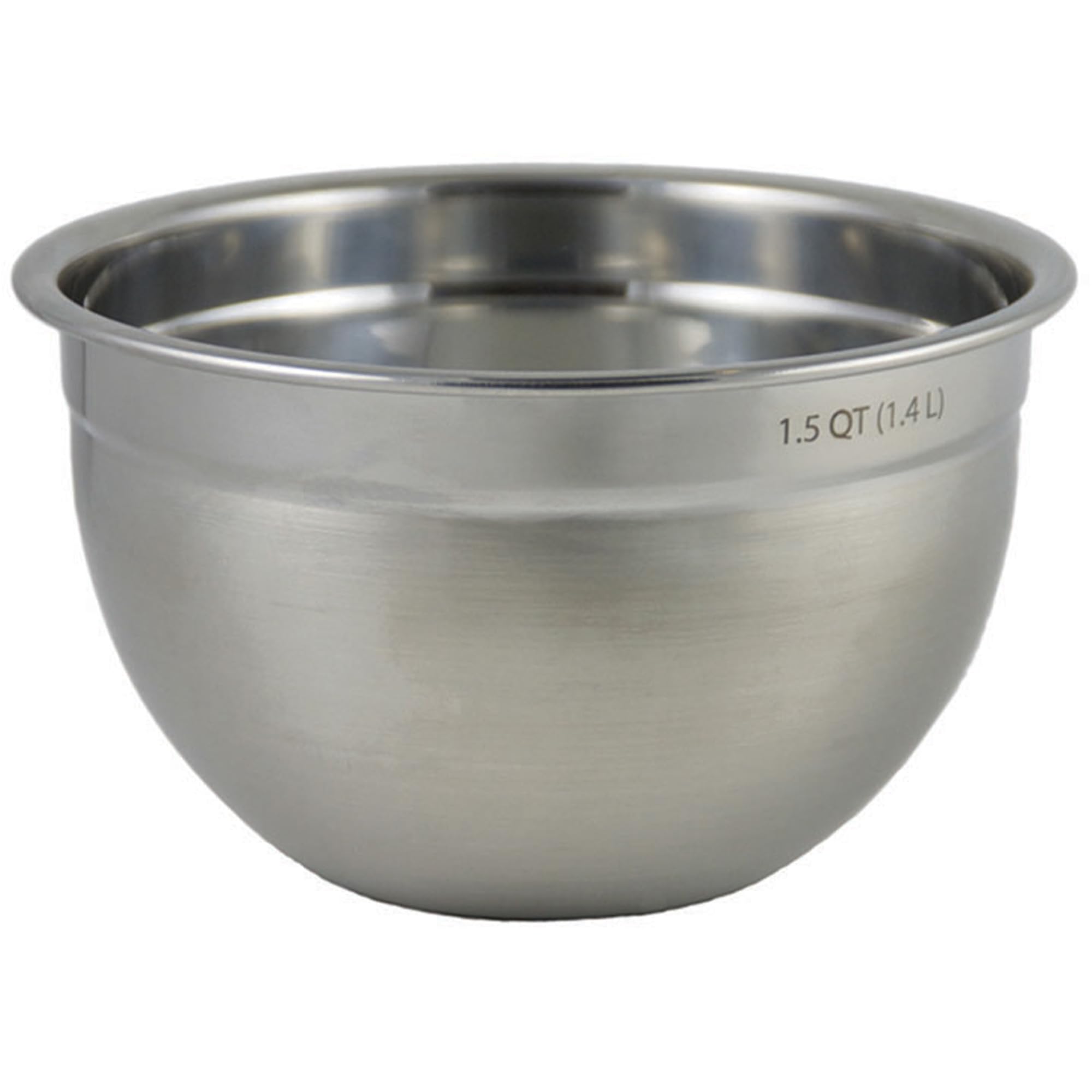 Tovolo Stainless Steel Mixing Bowls, 1.5 Qt - Metal Nesting Mixing Bowl with Rounded Lip for Easy Pour & Minimal Mess - Large & 