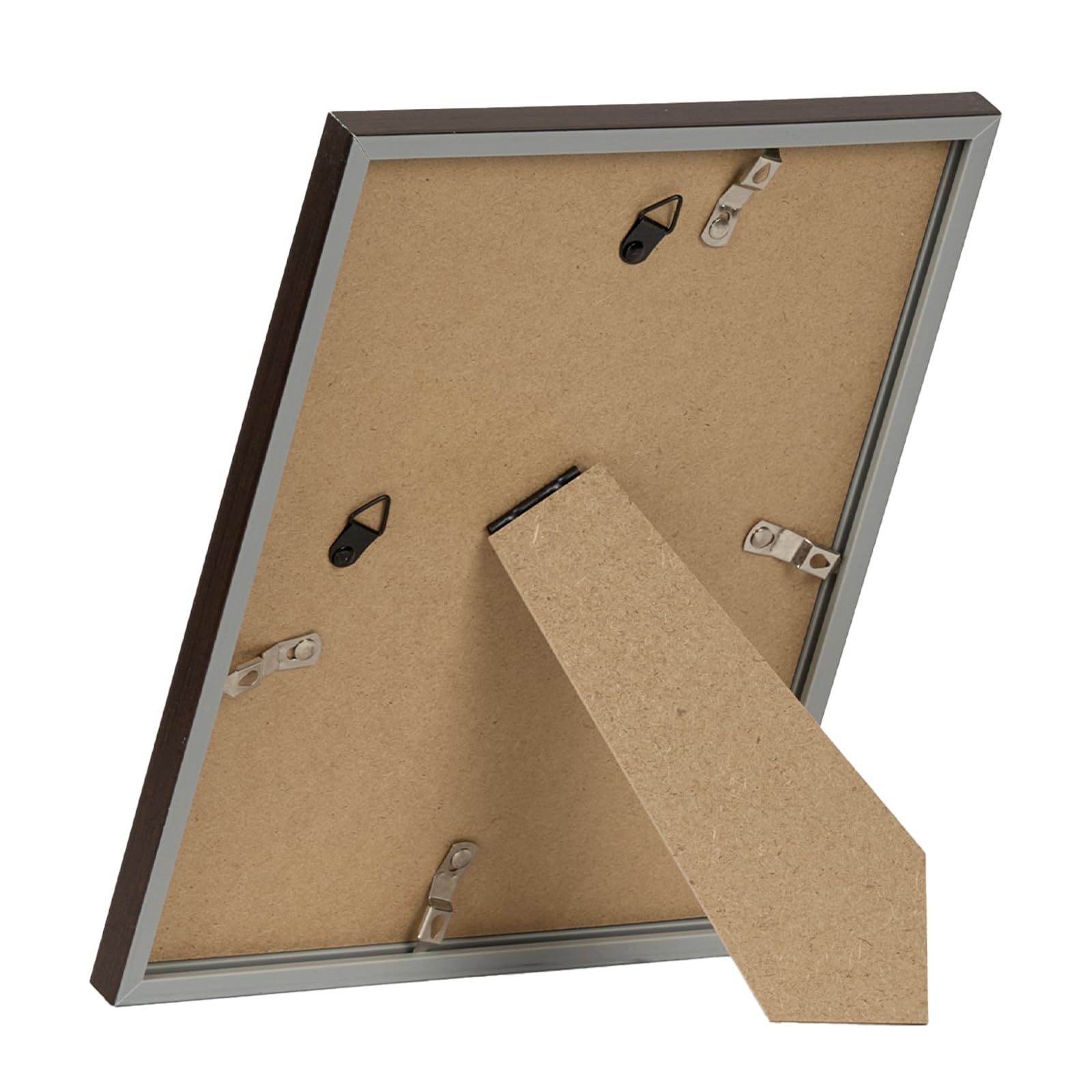 JCJMY 8.5x11 inch Picture Frame Dark Brown for Certificate Poster and Photo, Horizontal and Vertical Formats for Wall Hanging or