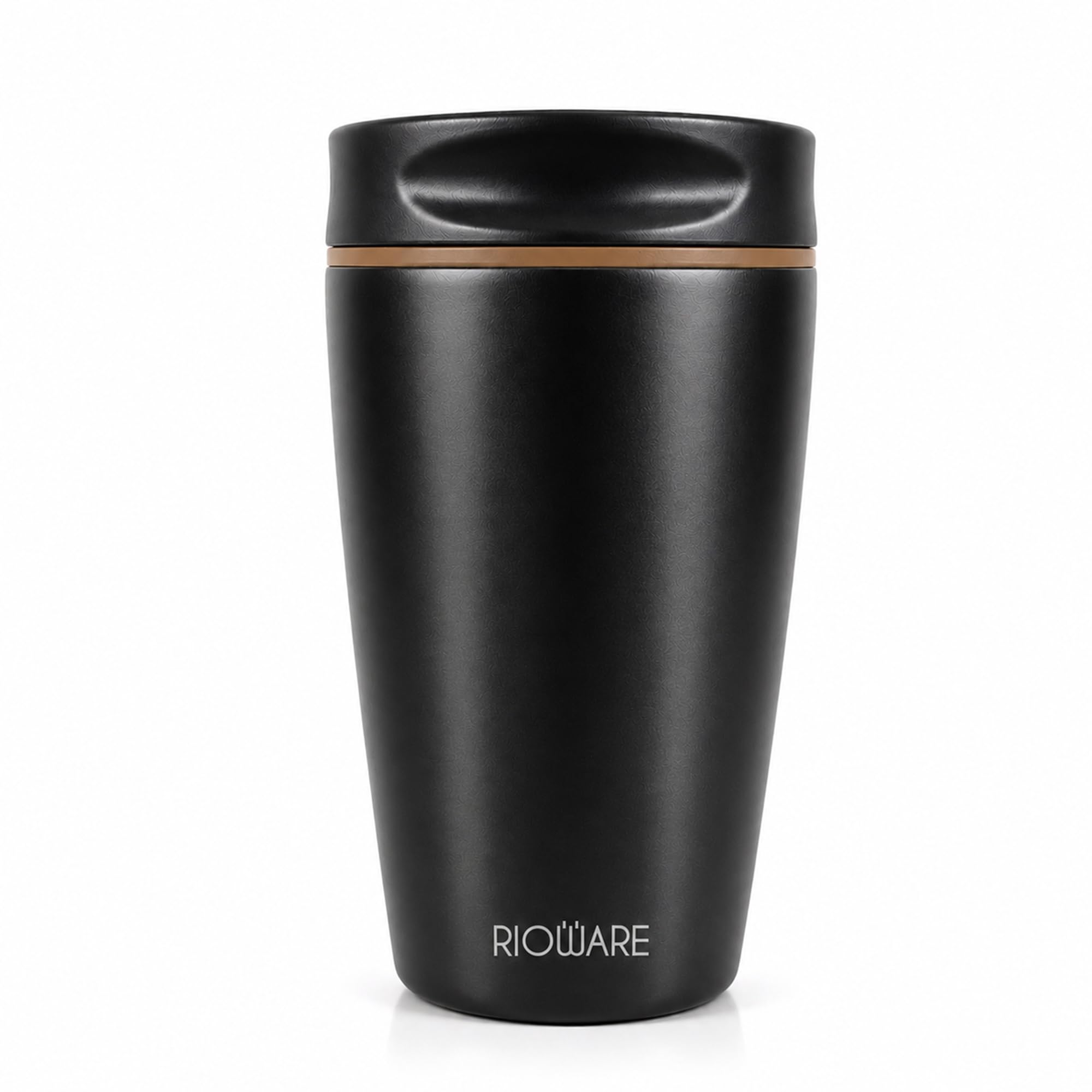 Rioware Vacuum Insulated Coffee Mug Travel Tumbler for Men | Tea Thermos Flask Mugs | Temperature Control Traveling Spill Proof 