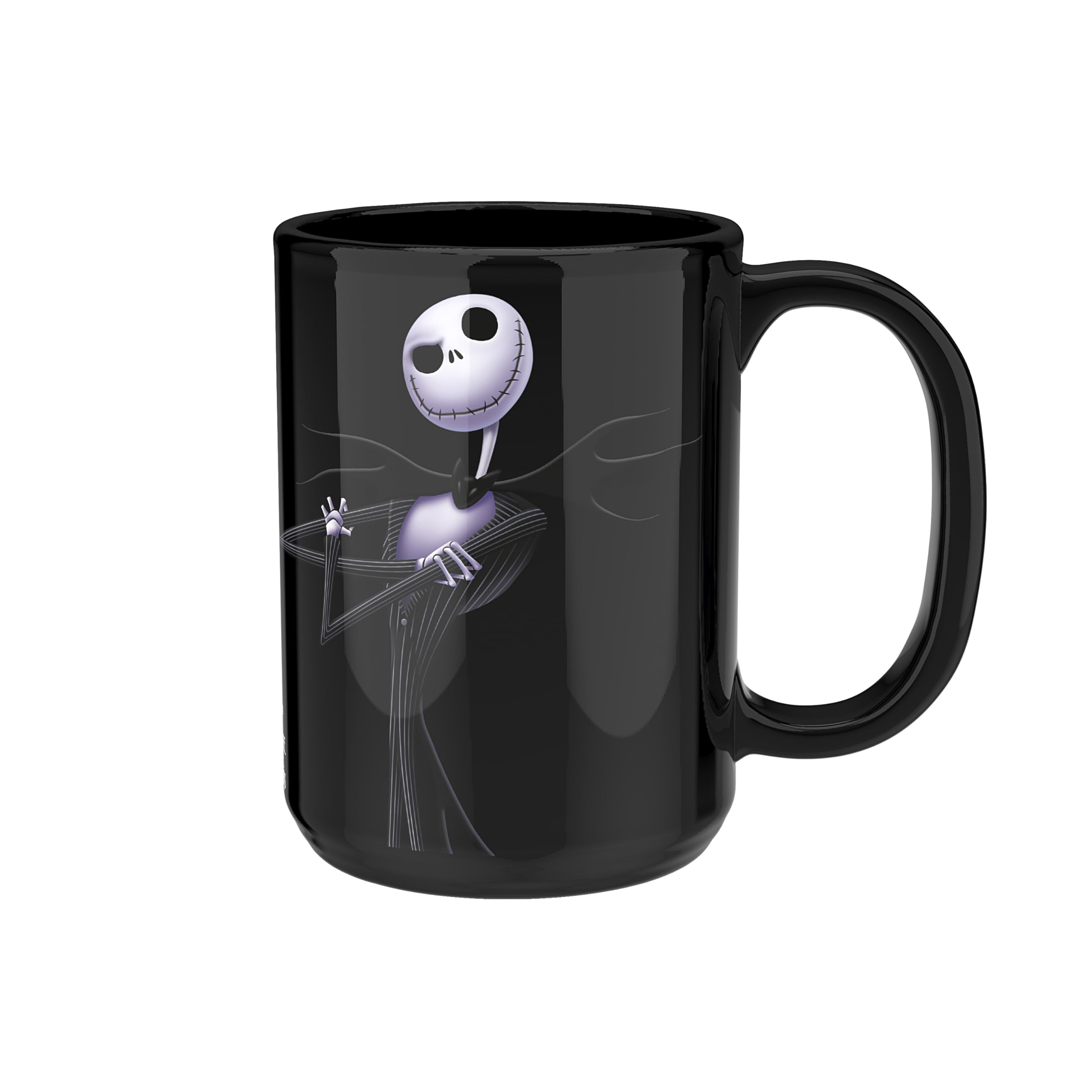 Zak Designs Disney Tim Burton The Nightmare Before Christmas Unique Color Change Ceramic Coffee Mug for Hot Drinks, Collectible 