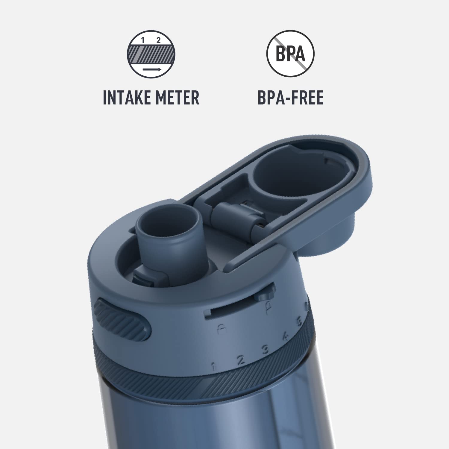 Alta Series By Thermos Hydration Bottle With Spout, 24 Ounce, Slate