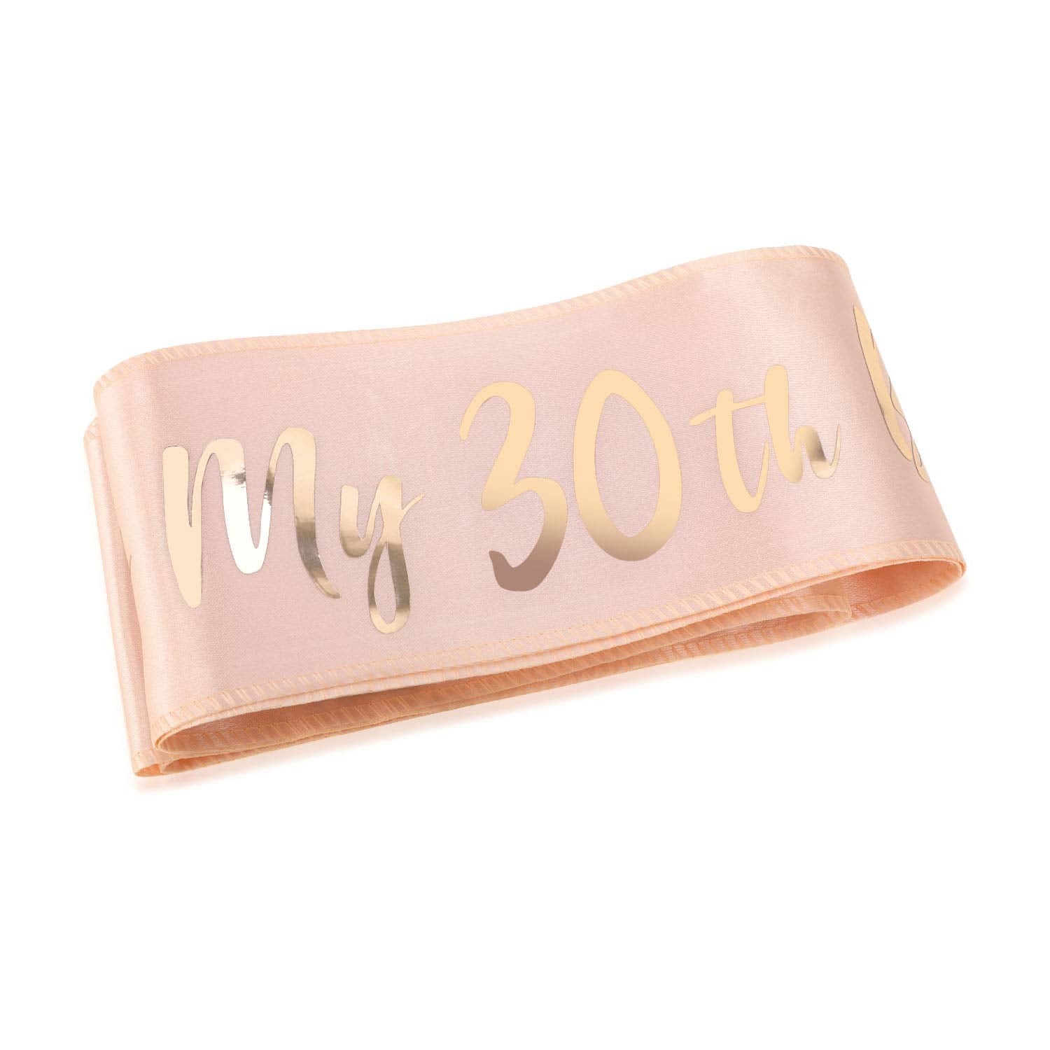 Howaf Rose Gold 30Th Birthday Sash, Its My 30Th Birthday Satin Sash For 30Th Birthday Decorations Women 30 Birthday Gift Party A