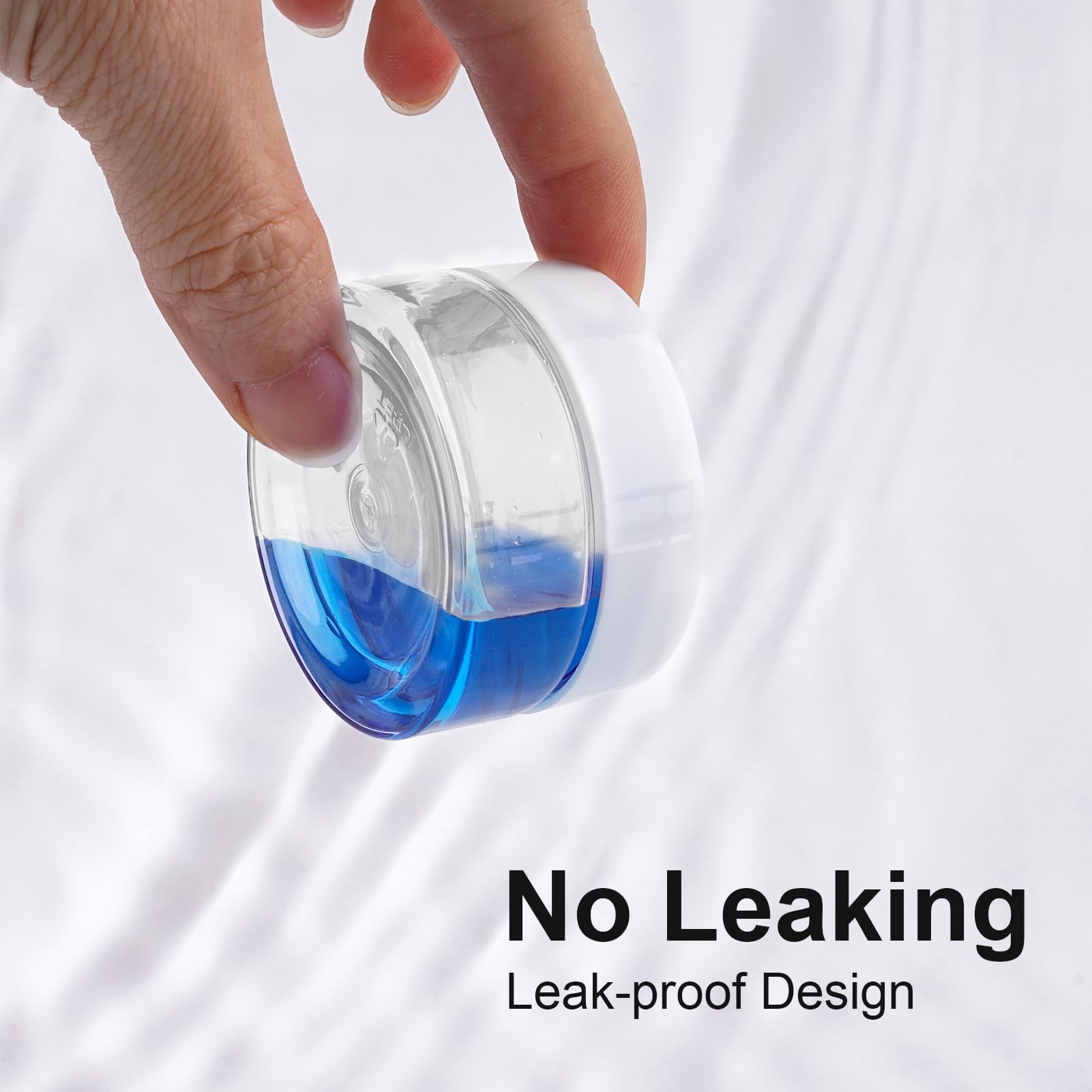 Cosywell Travel Cream Jars For Toiletries Tsa Approved 0.7Oz 4 Pack Refillable Cosmetic Containers Leak-Proof Plastic Travel Siz