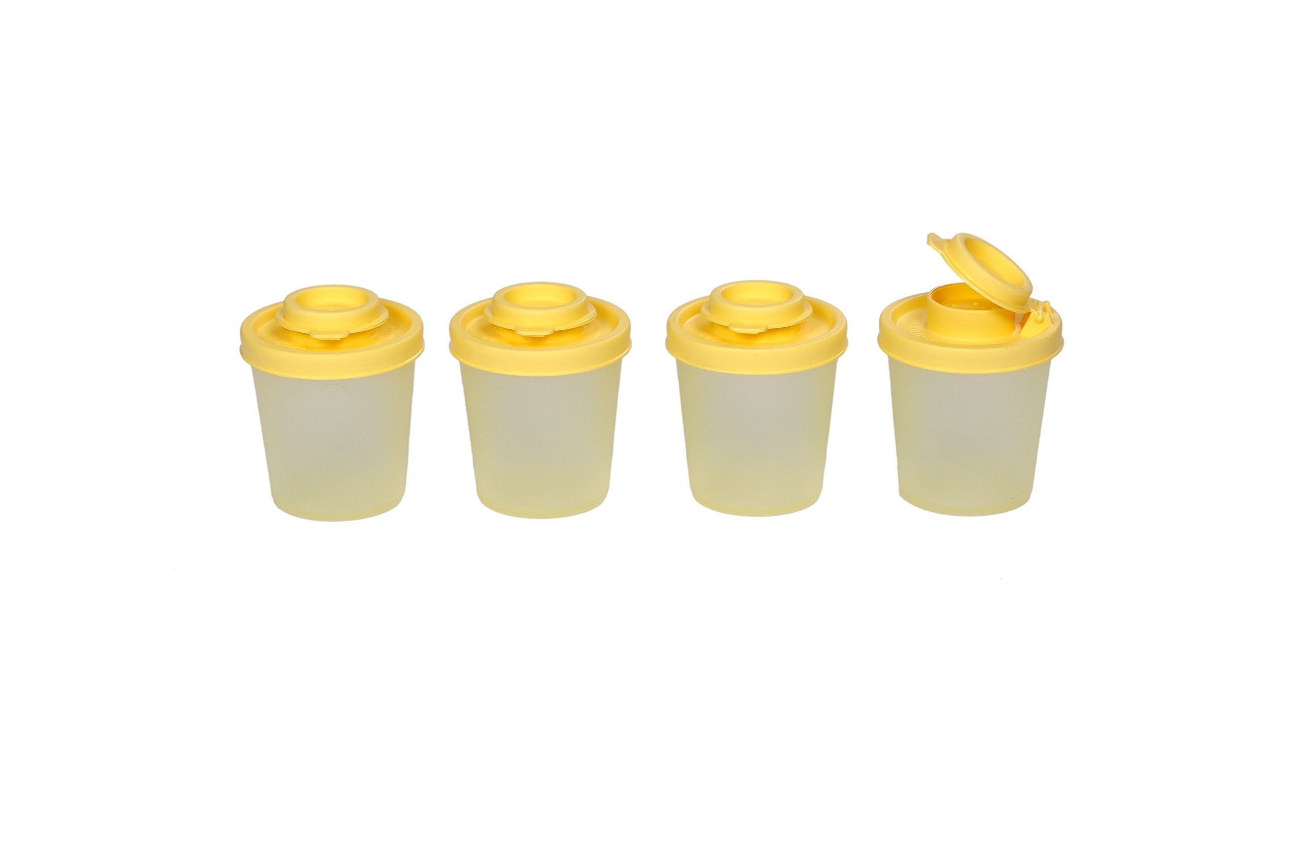 Signoraware Medium Spice Shaker Set, 90Ml, Set Of 4, Lemon Yellow