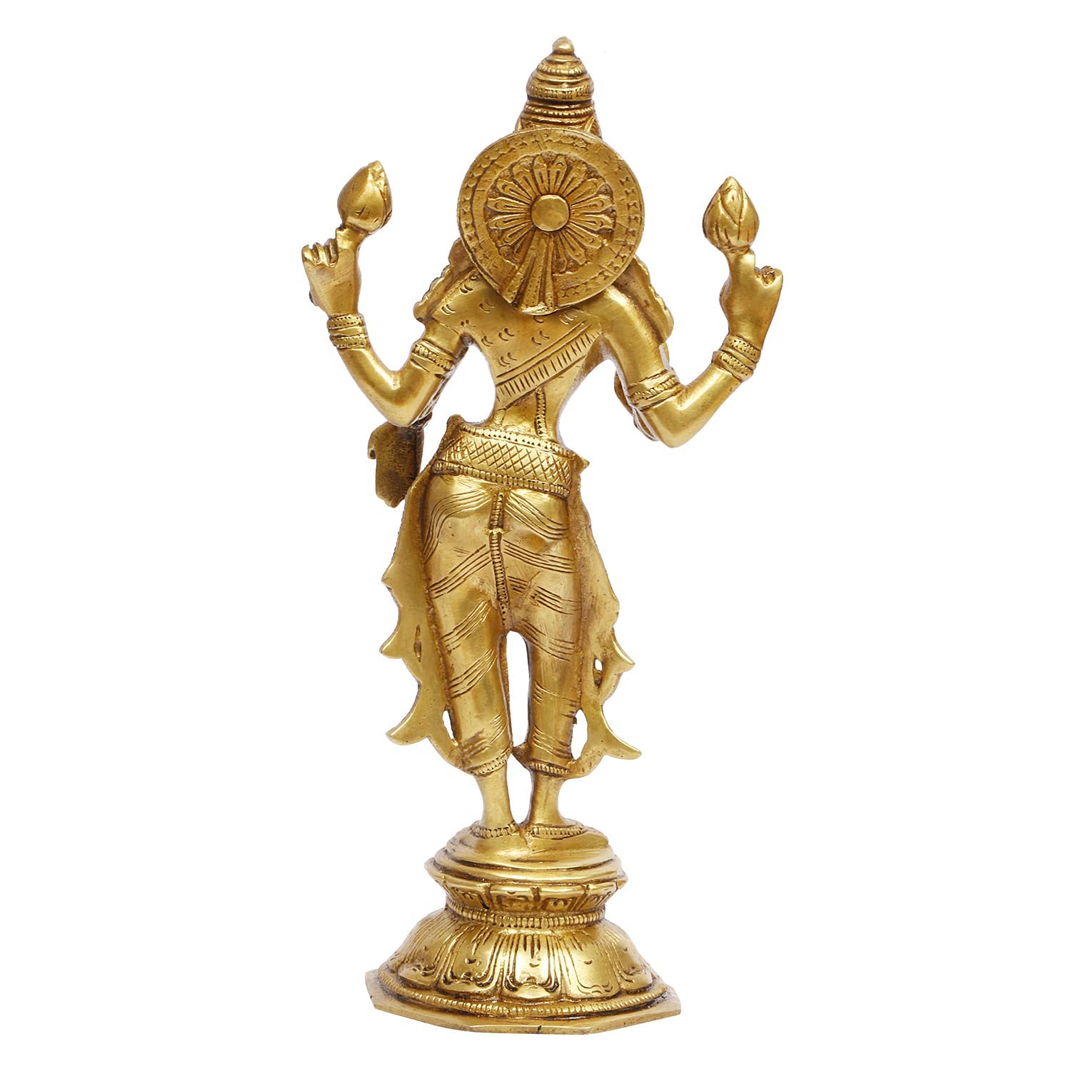 Kartique Brass Maa Lakshmi Standing Considered To Be Auspicious At Home Office Maha Laxmi Idol Dhan Devi Goddess Of Prosperity W