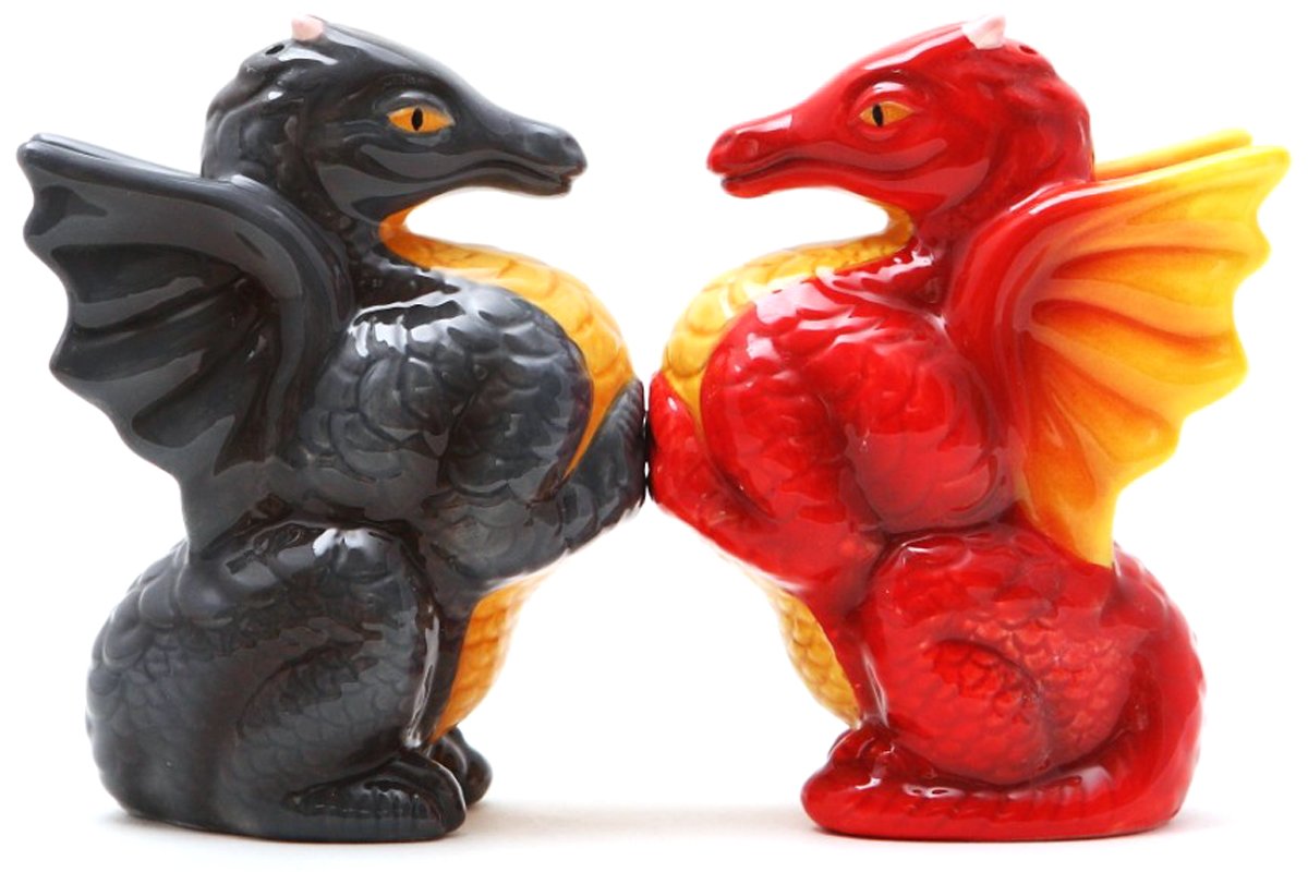 Dragons Magnetic Salt & Pepper Shakers
