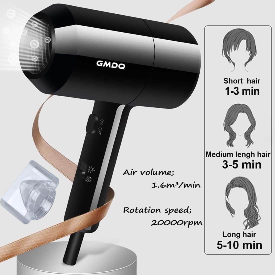 Hotel Wall Mounted Hair Dryer For Bathroom,Restroom Professional Blow Dryer,With Stand Rack,Specialised Motor For Salon,Fast Dry