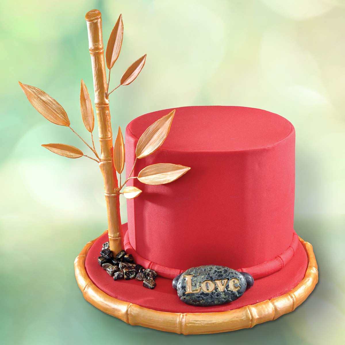 Flower Pro Bamboo Silicone Mold For Cake, Cookie Decorating, & Craft. For Use With Fondant, Gum Paste, Sugar Paste, & Air Dry Cl