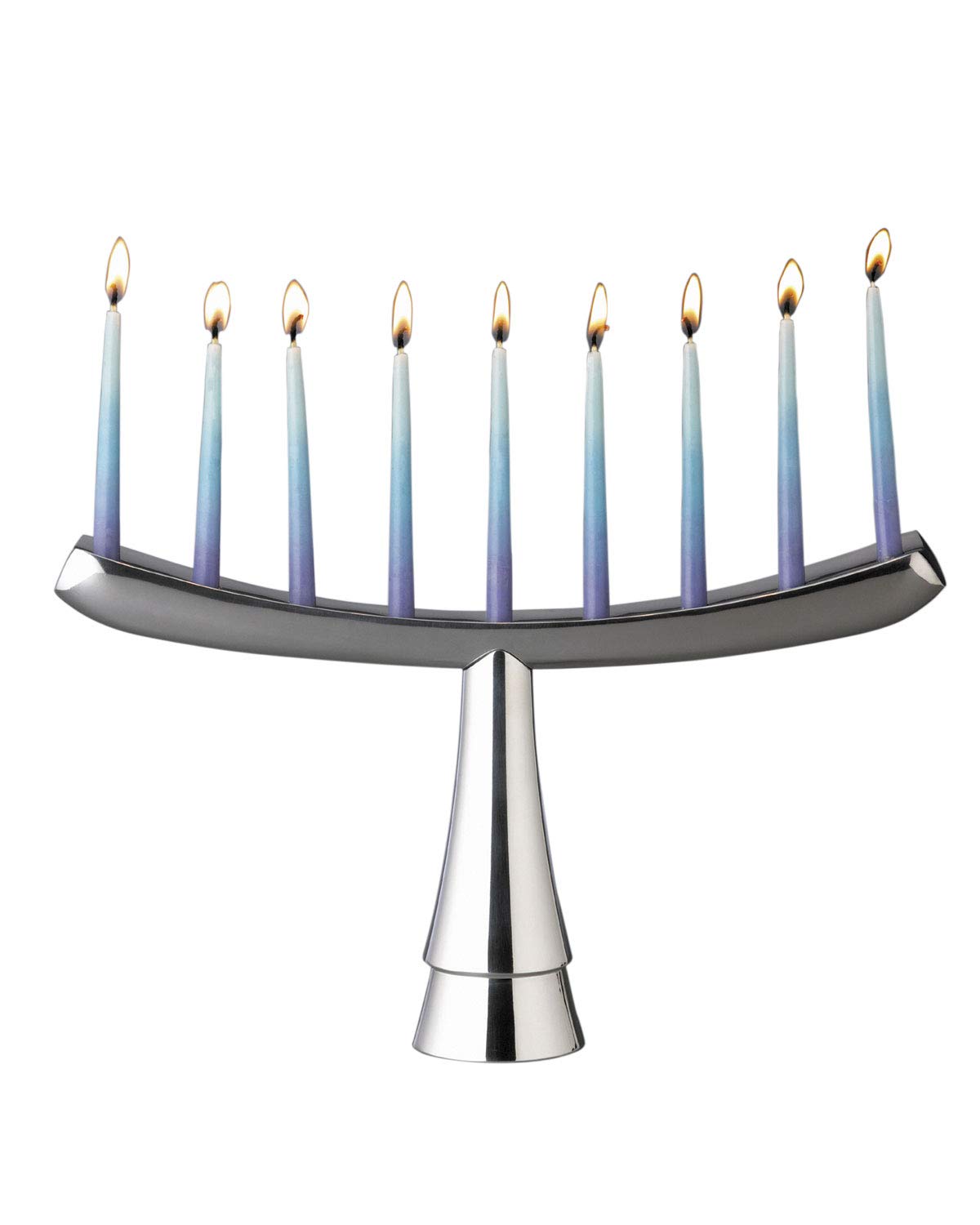 nambe Menorah | 12.5 x 7.5 Inch Hannukah Menorah | Made of nambe Alloy | Decorative Menorah for Chanukah | Holds The Traditional