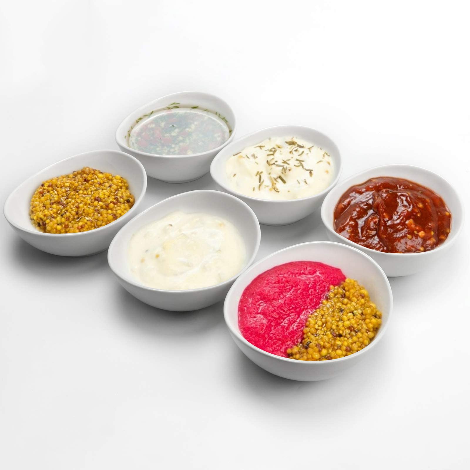 Taeochiy 10 Ounce Small Bowls, Ceramic Dessert Bowls For Cereal, Soup, Ice Cream, Small Serving Bowls Set For Kitchen, Set Of 6,