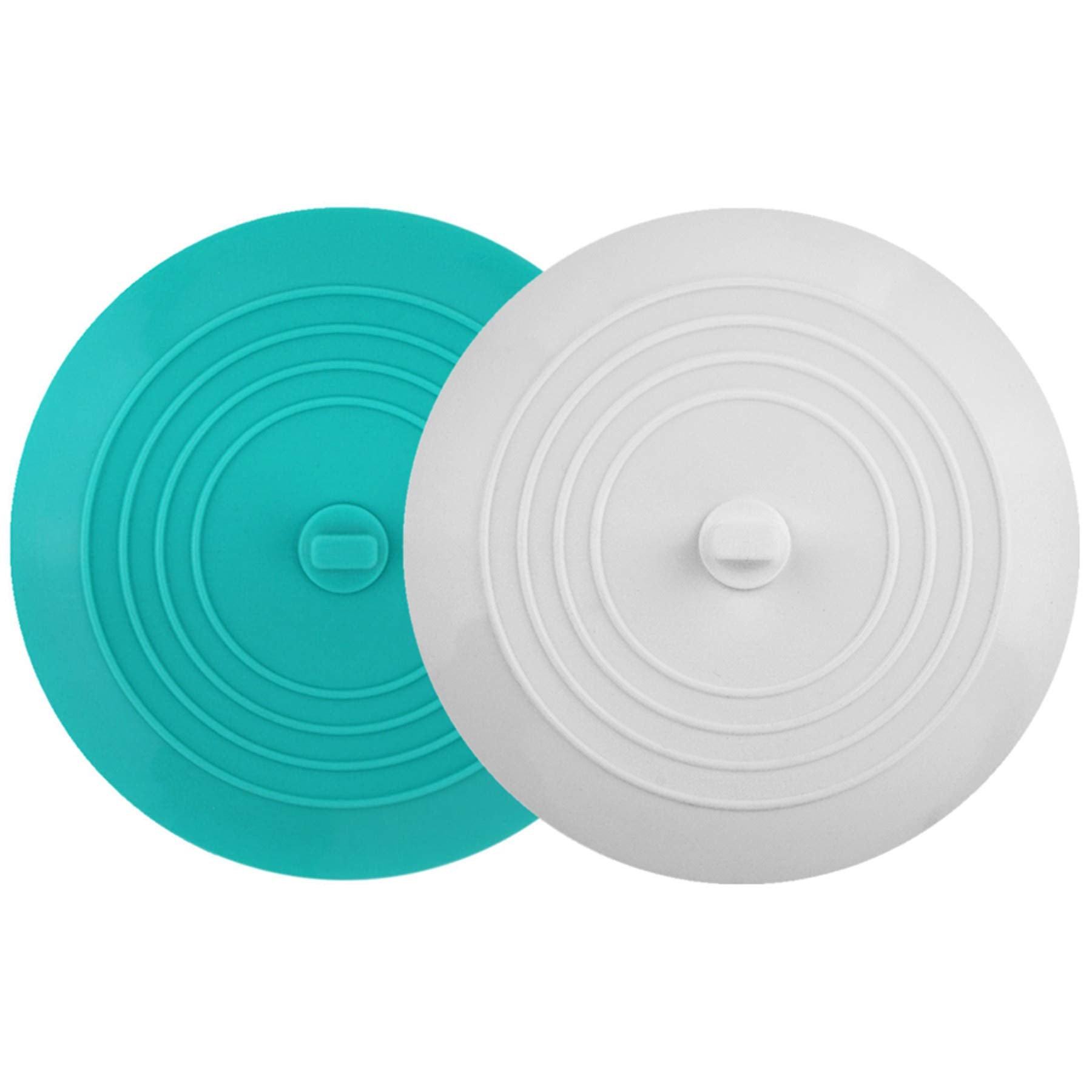 Tifanso 2 Pack 6    Bathtub Tub Drain Cover Stopper, Large Silicone Suction Bathroom Drain Plug Hair Stopper, Bathroom Accessori