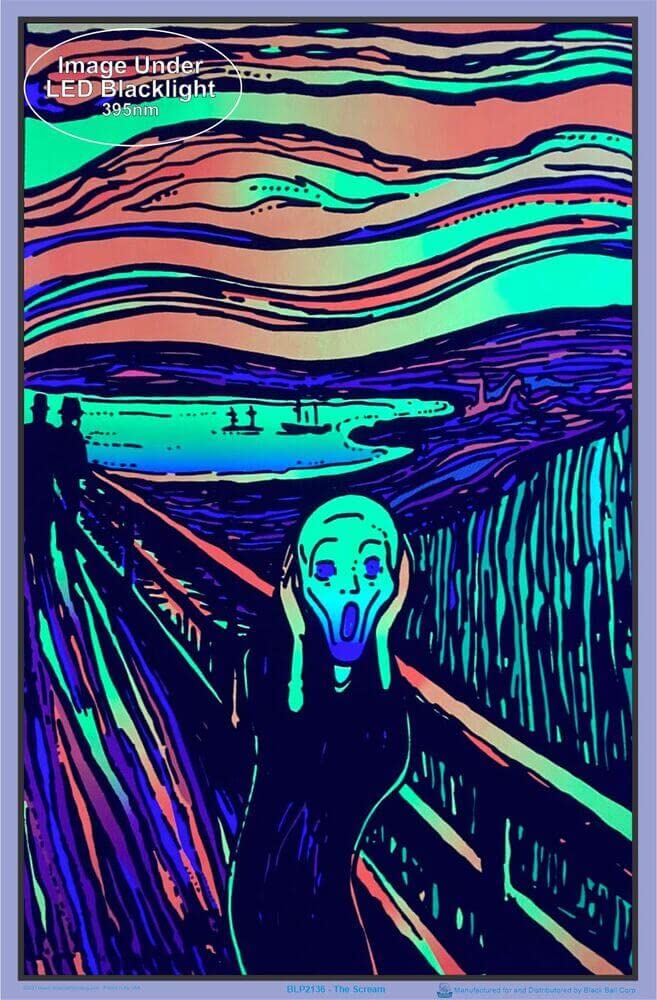 The Scream - Blacklight Poster - 23''X 35''
