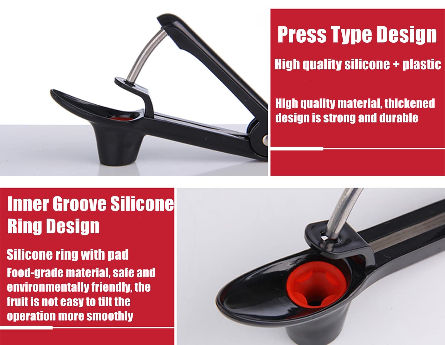 Aebor 2Pcs Cherry Pitter Tool, Cherry Pit Remover Tool, Multi-Function Fruit Corer And Pitter Remover, Cherry Corer Pitter Tool