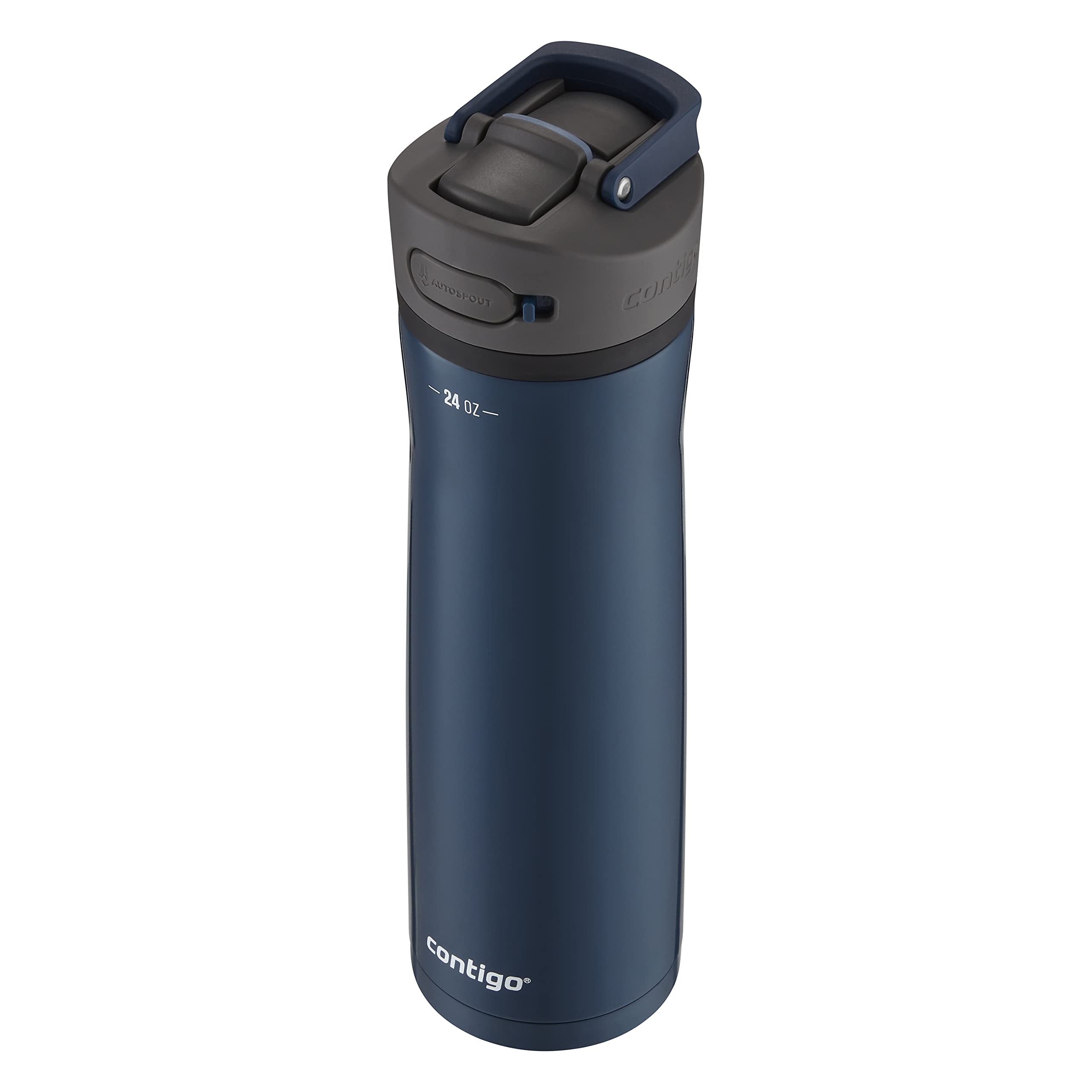Contigo Ashland Chill 24Oz Stainless Steel Water Bottle With Leakproof Lid & Straw, Smart Temperature Technology Keeps Beverages