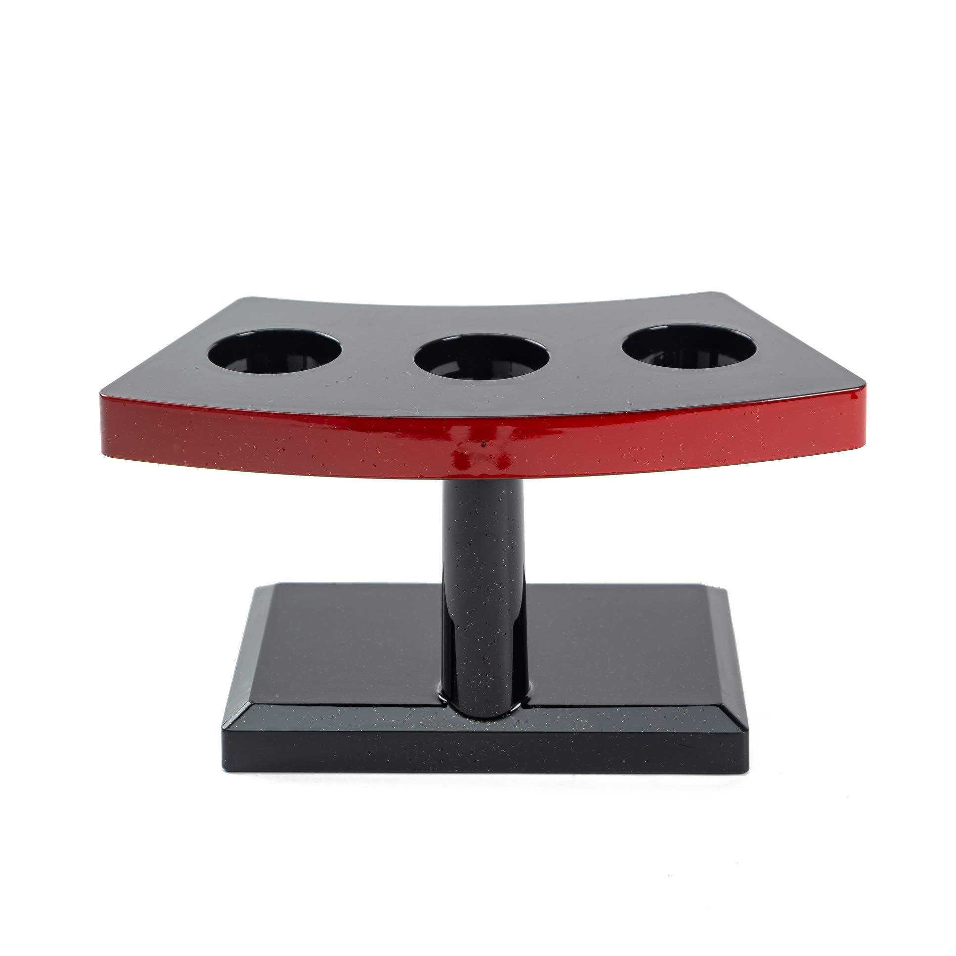 Asian Home Japanese Style Temaki Sushi Roll Holder With Three Compartments Holes, Kitchen Dining Decor Display Stand, Restaurant