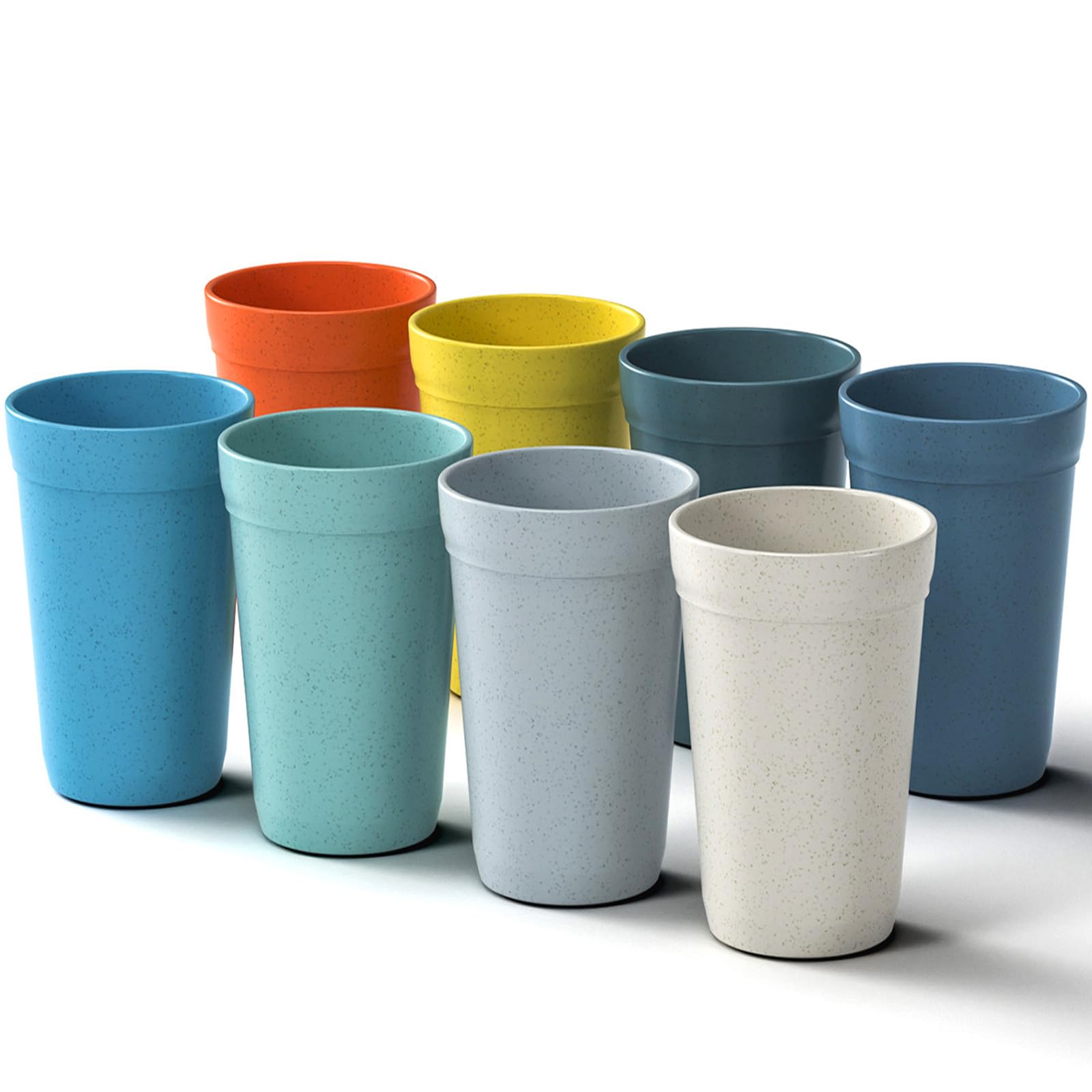 Homestockplus ?Set Of 8? 20 Oz Tumbler Cups,Unbreakable Drinking Cups Microwave And Dishwasher Safe Bpa Free E-Co Friendly Reusa