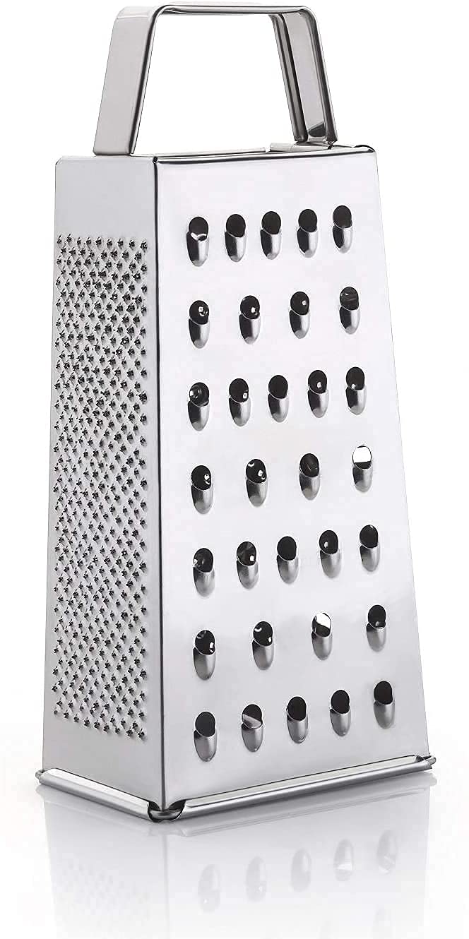 Scentrose Stainless Steel Multi Purpose 4 In 1 Slicer And Grater, Cheese Grater Vegetable Grater 4Side Grater Slicer Kaddukas, M