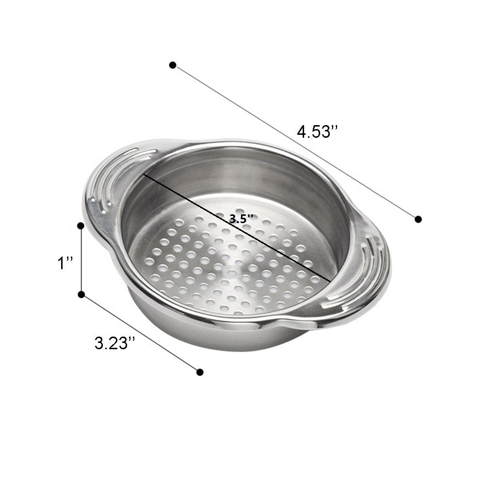 Devilmaycare 2-Pack Stainless Steel Food Can Drainer Strainer, Sieve Tuna Can Oil Press Tuna Can Oil Squeezer Oil Drainer Can Op