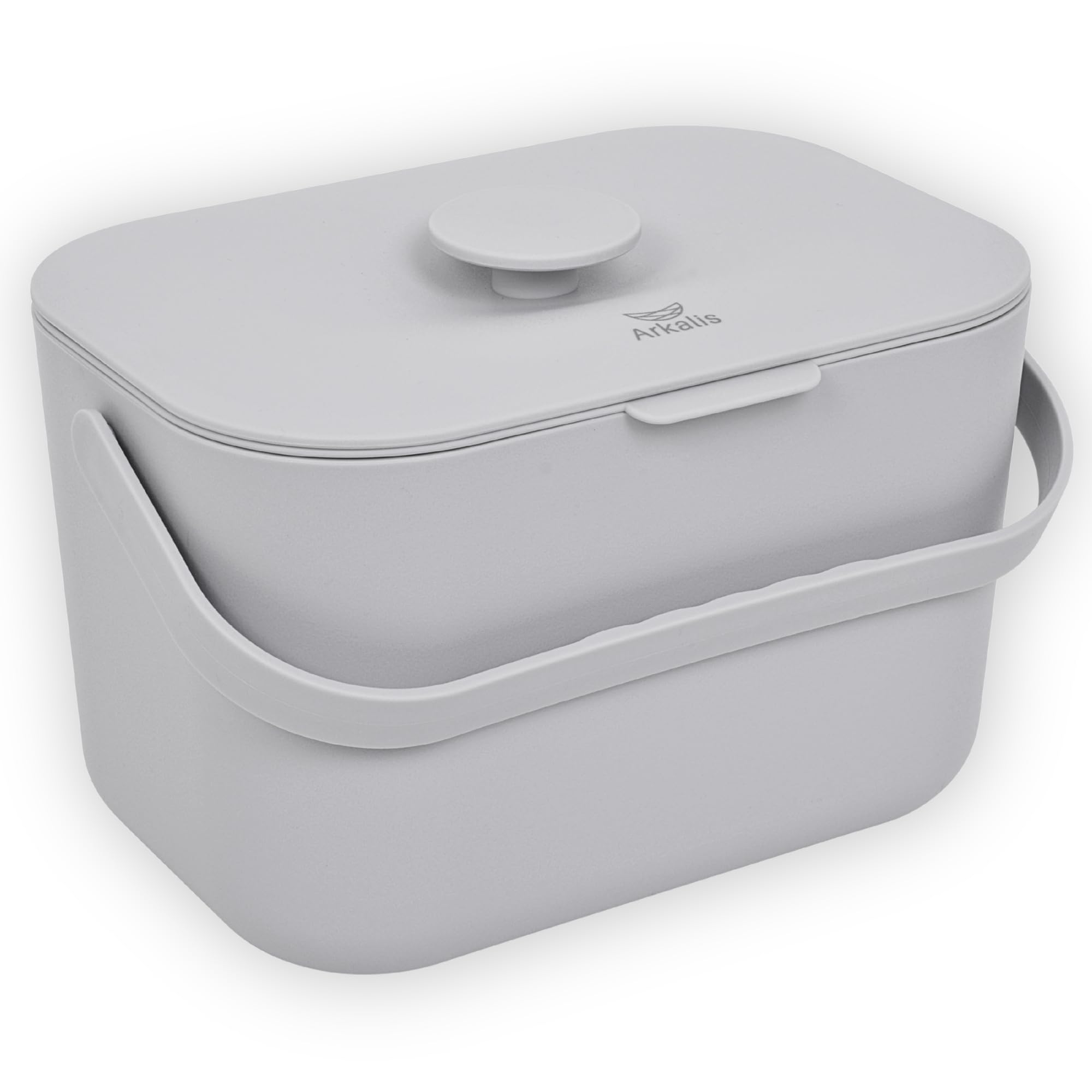 ARKALIS Kitchen Compost Bin  1.3 Gallon Countertop Compost Bin with Lid, OdorBlocking, No Charcoal Filters Needed, Indoor Comp